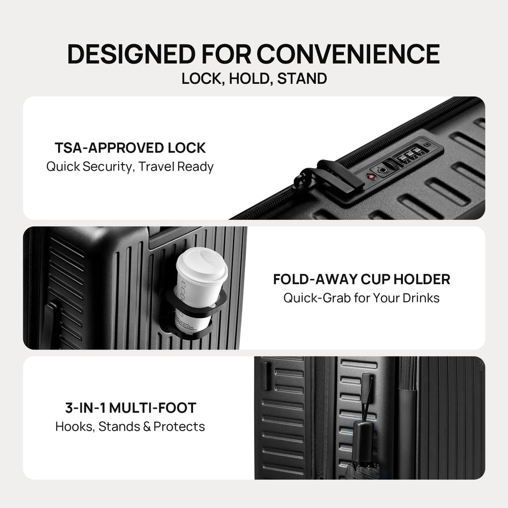 NINETYGO Top Opening Carry On Luggage 22x14x9 Airline Approved, Expandable & Lightweight, Scratch Resistant PC Hardside with Deep Cabin Design, TSA Lock & 360° Spinner Wheels (Forest Green, Alps)