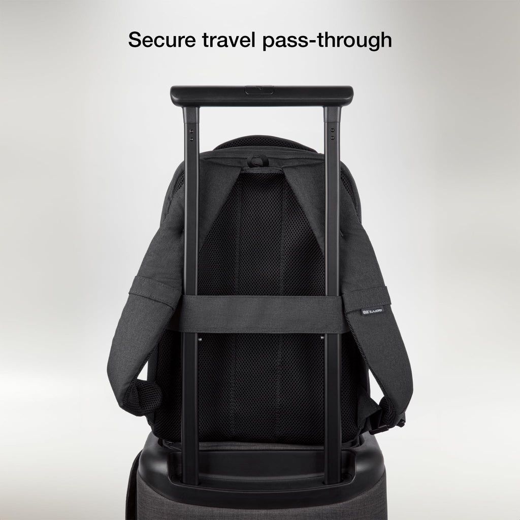 Incase Facet 20L Durable Travel Backpack + Laptop Bag with Computer Sleeve with Quick Release Strap - Carry On Backpack (Black, 20L)