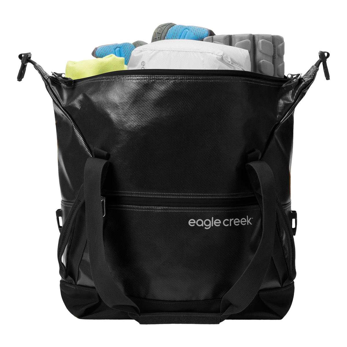 eagle creek Migrate Tote Bag - Travel Tote with Expandable Capacity, Shoulder Straps Multiple Carry Options - Midnight Black