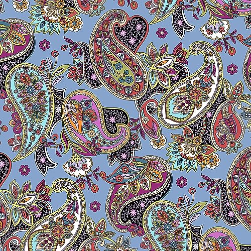 Cotton Overnight Travel Tote Travel Bag, Provence Paisley