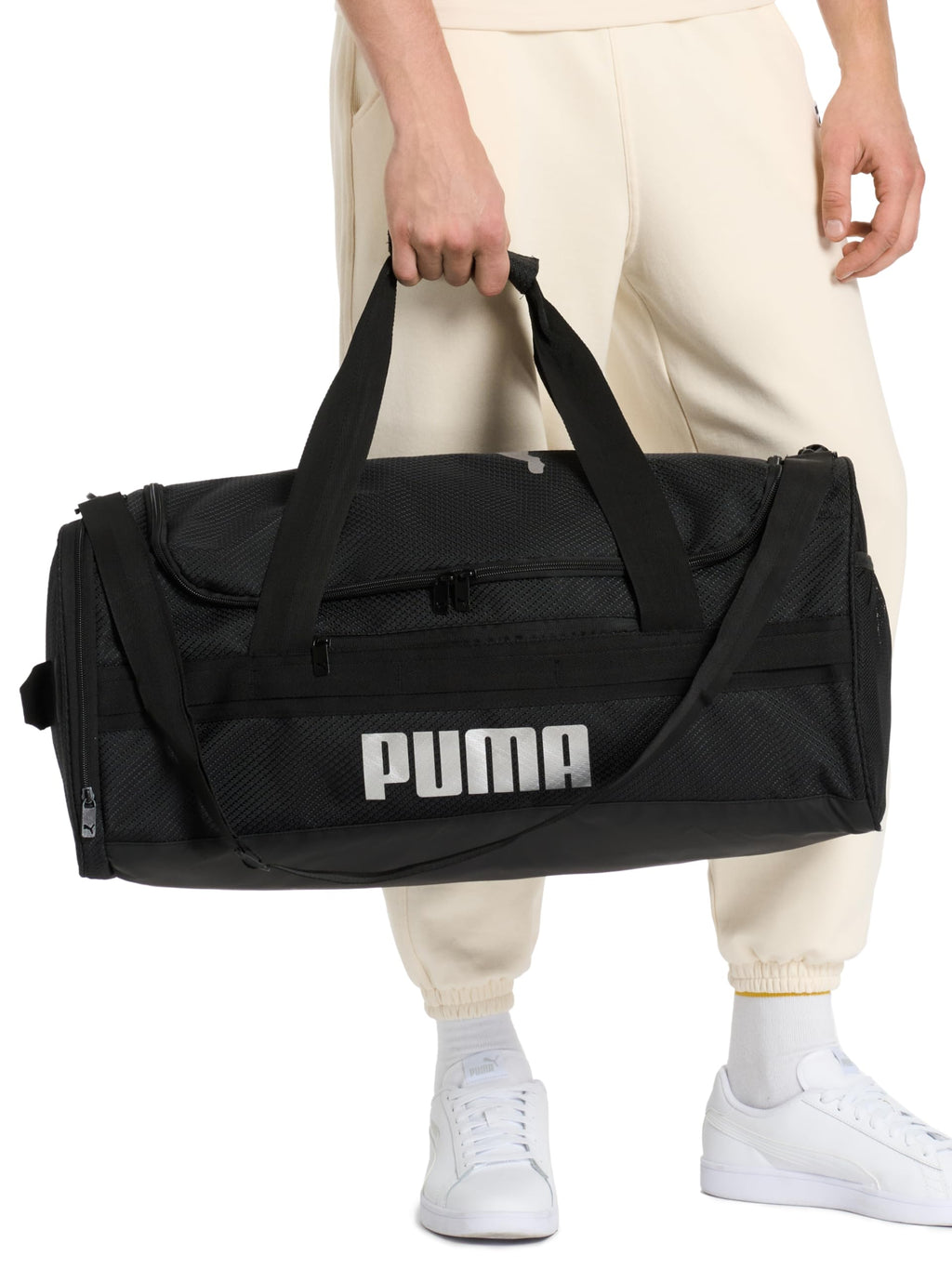 PUMA Demand Duffel Bag, Black Traditional, OS