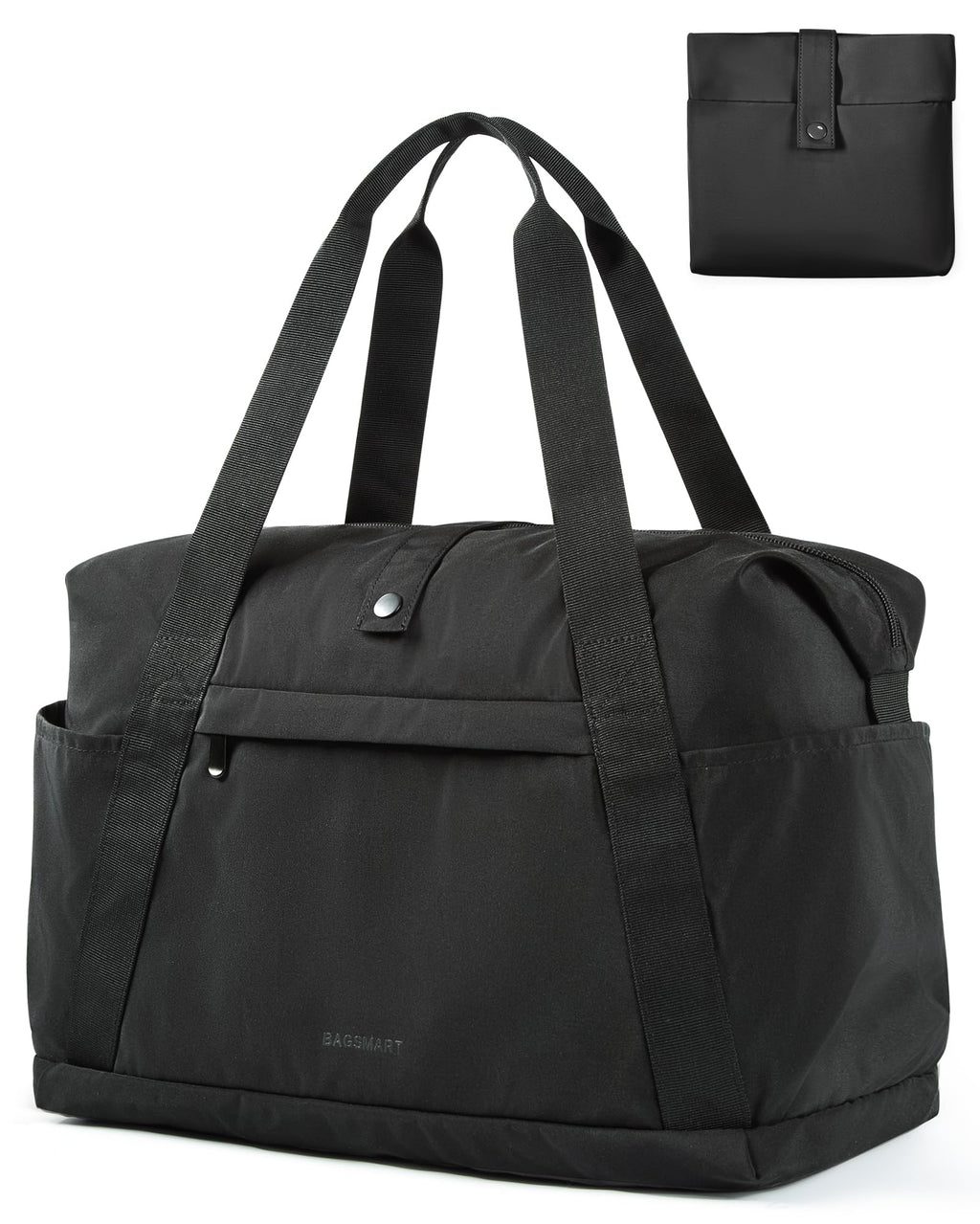 BAGSMART Personal Item Travel Bag For Spirit Airlines, 23L Lightweight Gym Bag for Women Foldable Duffle Bag Weekender Overnight Bag for Travel, Gym