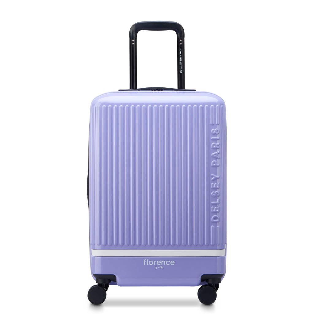 florence by mills Spin Me Away Hardside Expandable Luggage with Spinner Wheels, Lavender, Carry-On 20 Inch