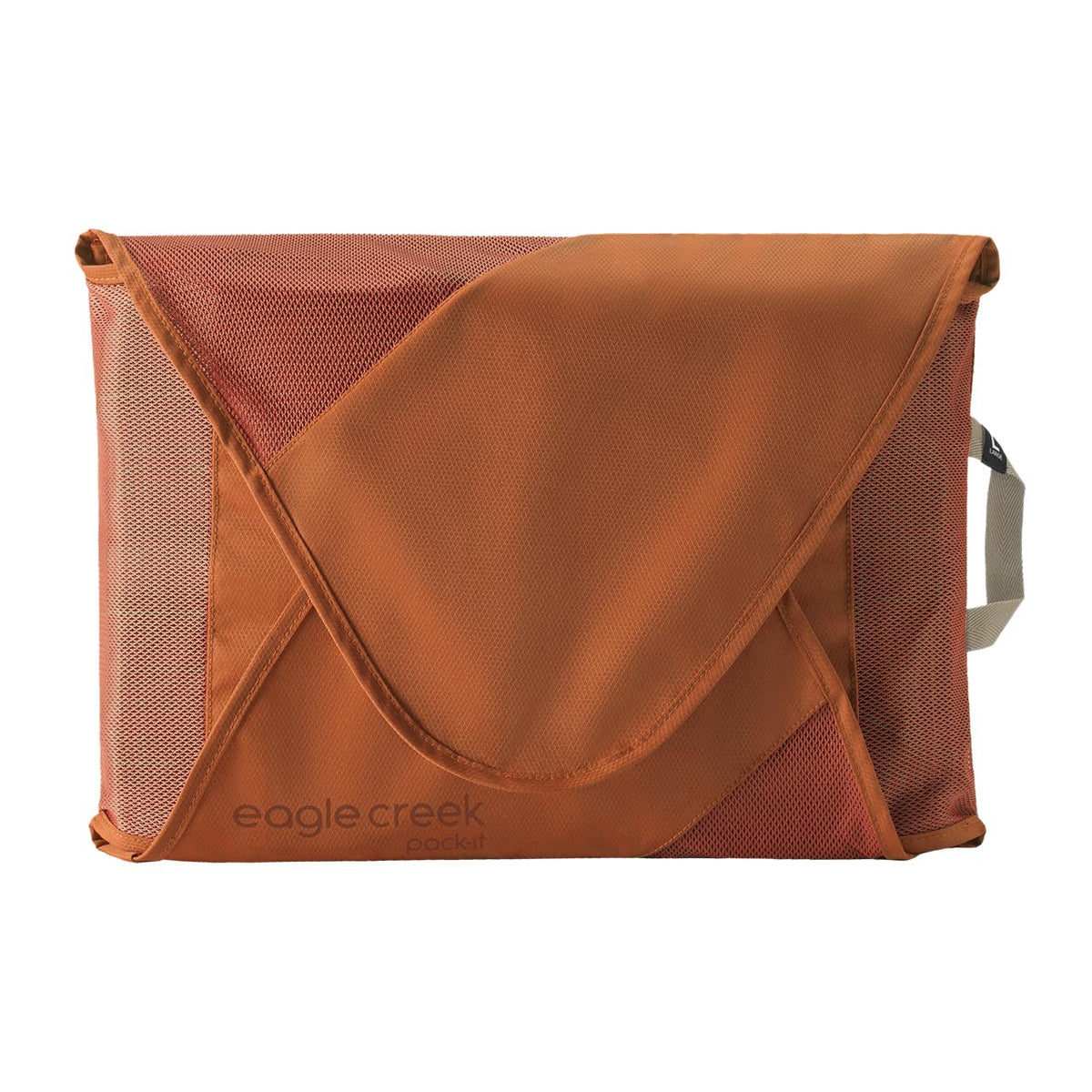 Eagle Creek Pack-It Reveal Garment Folder - Travel Garment Bag with Compression Wings to Maximize Luggage Space - Convenient Top Handle - Quick Drying Material - Mandarin - Large