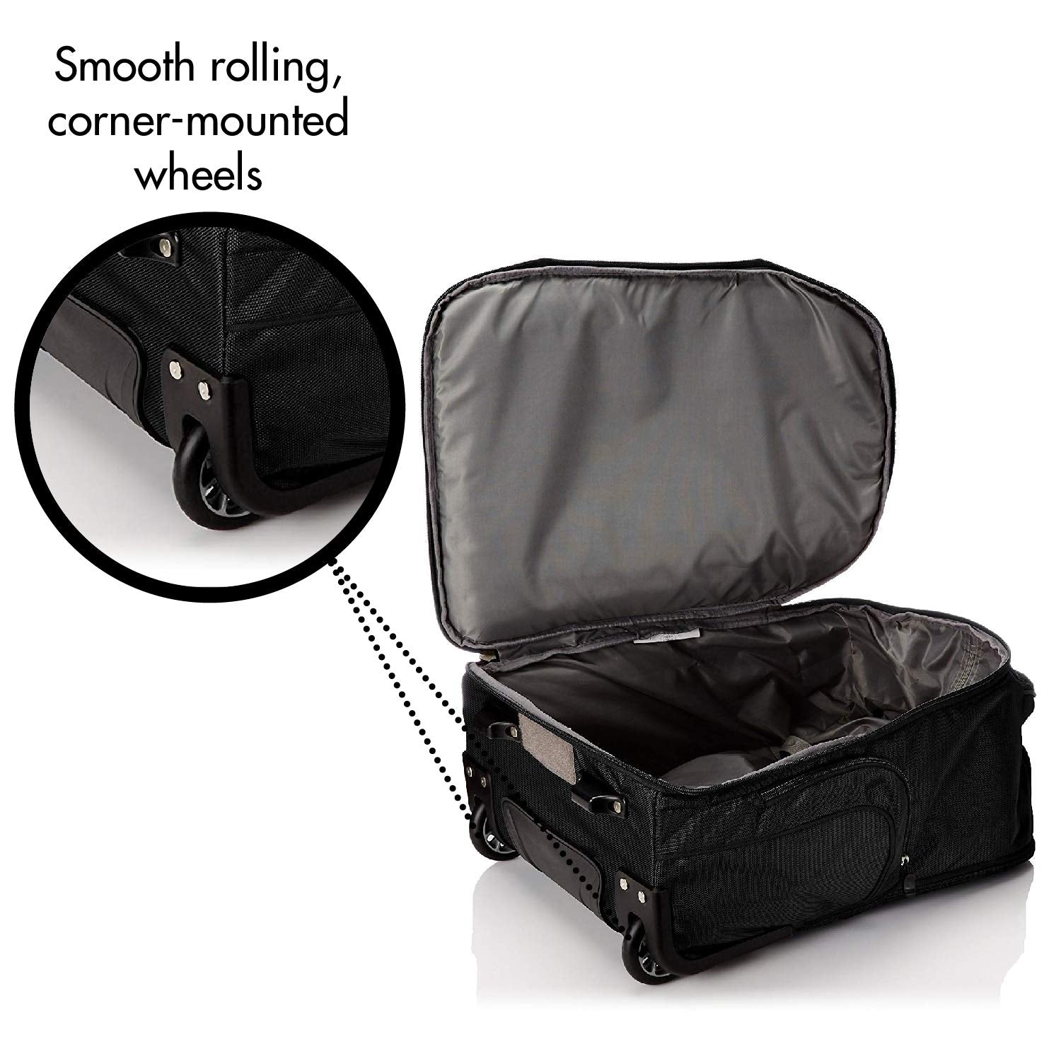 High Sierra Rev Wheeled Laptop Backpack, Black
