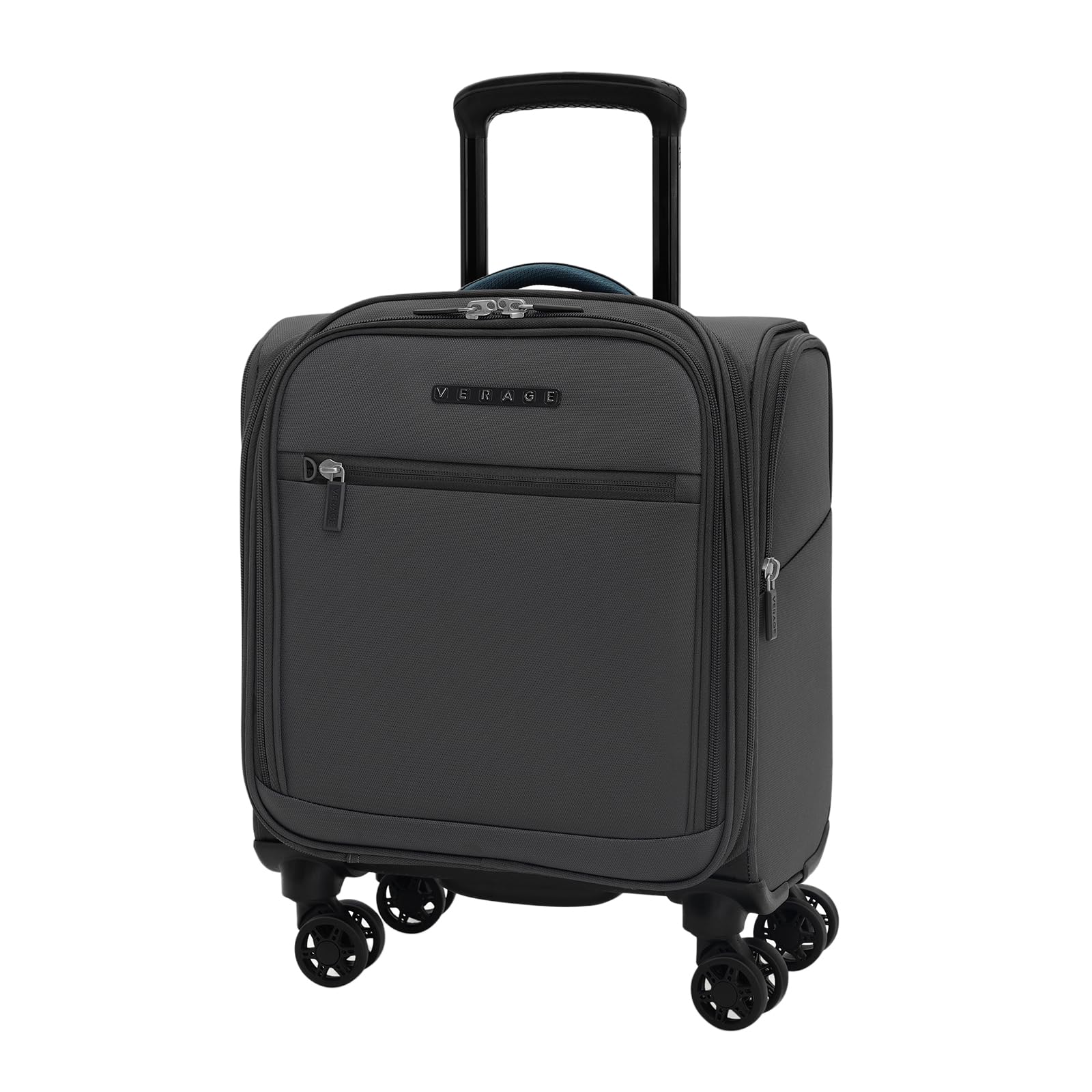 Verage Underseat Carry On Luggage with Wheels & USB Port,14 inch Wheeled Spinner Carry-on Luggages Bags for Airlines, Lightweight Overnight Suitcase for Men Women (14-Inch Compact Underseat Pro)