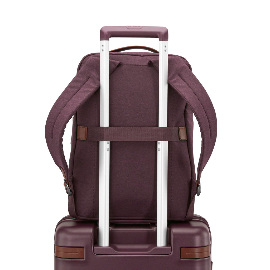 Samsonite Virtuosa Carry-On Travel Backpack with Padded Laptop Sleeve, Merlot