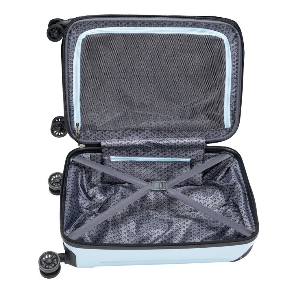 Kenneth Cole Reaction Flying Axis 20" Hardside Expandable 8-Wheel Spinner Carry-On Suitcase, Dream Blue