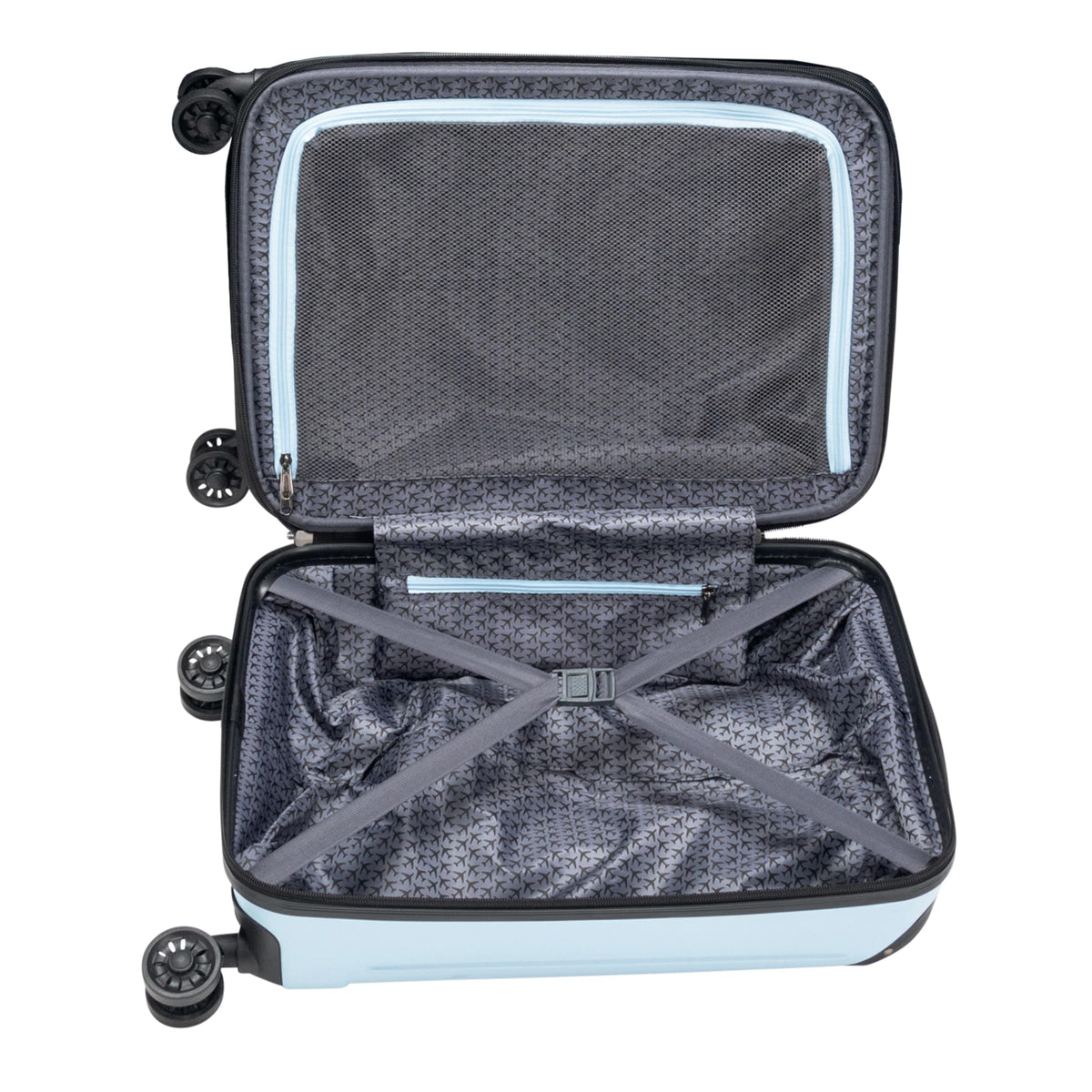 Kenneth Cole Reaction Flying Axis 20" Hardside Expandable 8-Wheel Spinner Carry-On Suitcase, Dream Blue