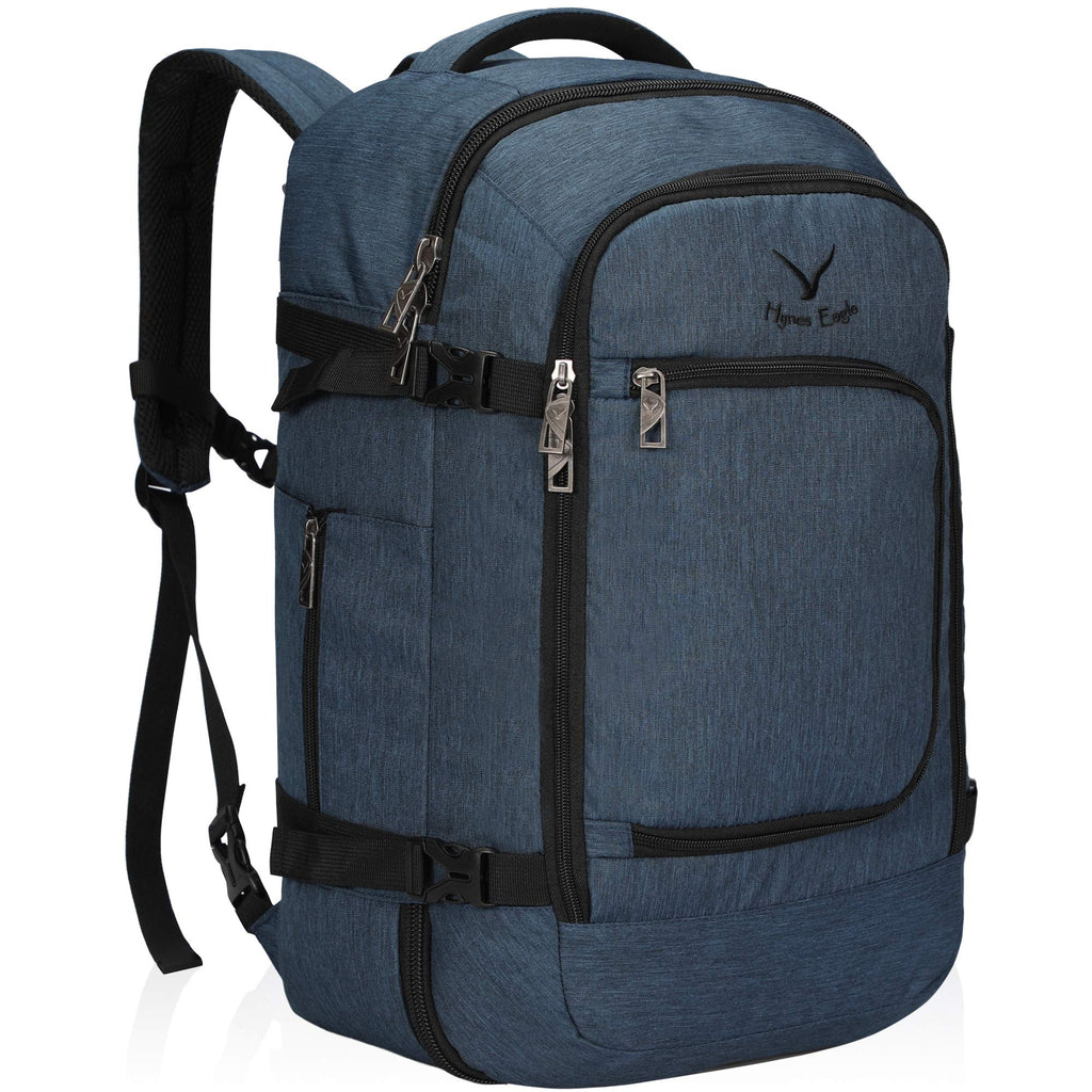Hynes Eagle Travel Backpack 40L Flight Approved Carry on Backpack, Blue 2018