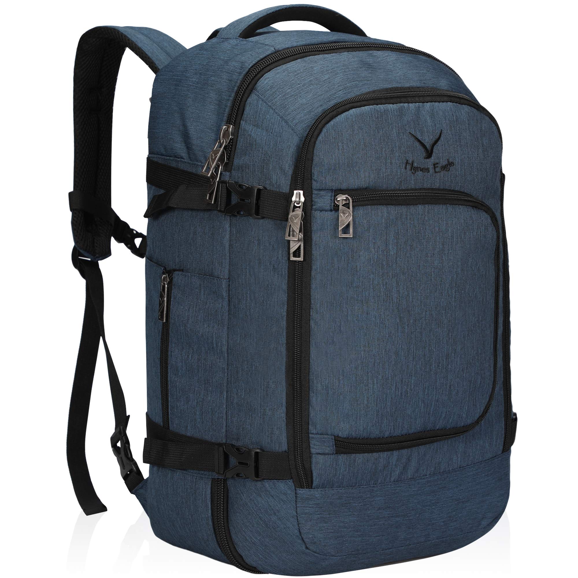 Hynes Eagle Travel Backpack 40L Flight Approved Carry on Backpack, Blue 2018