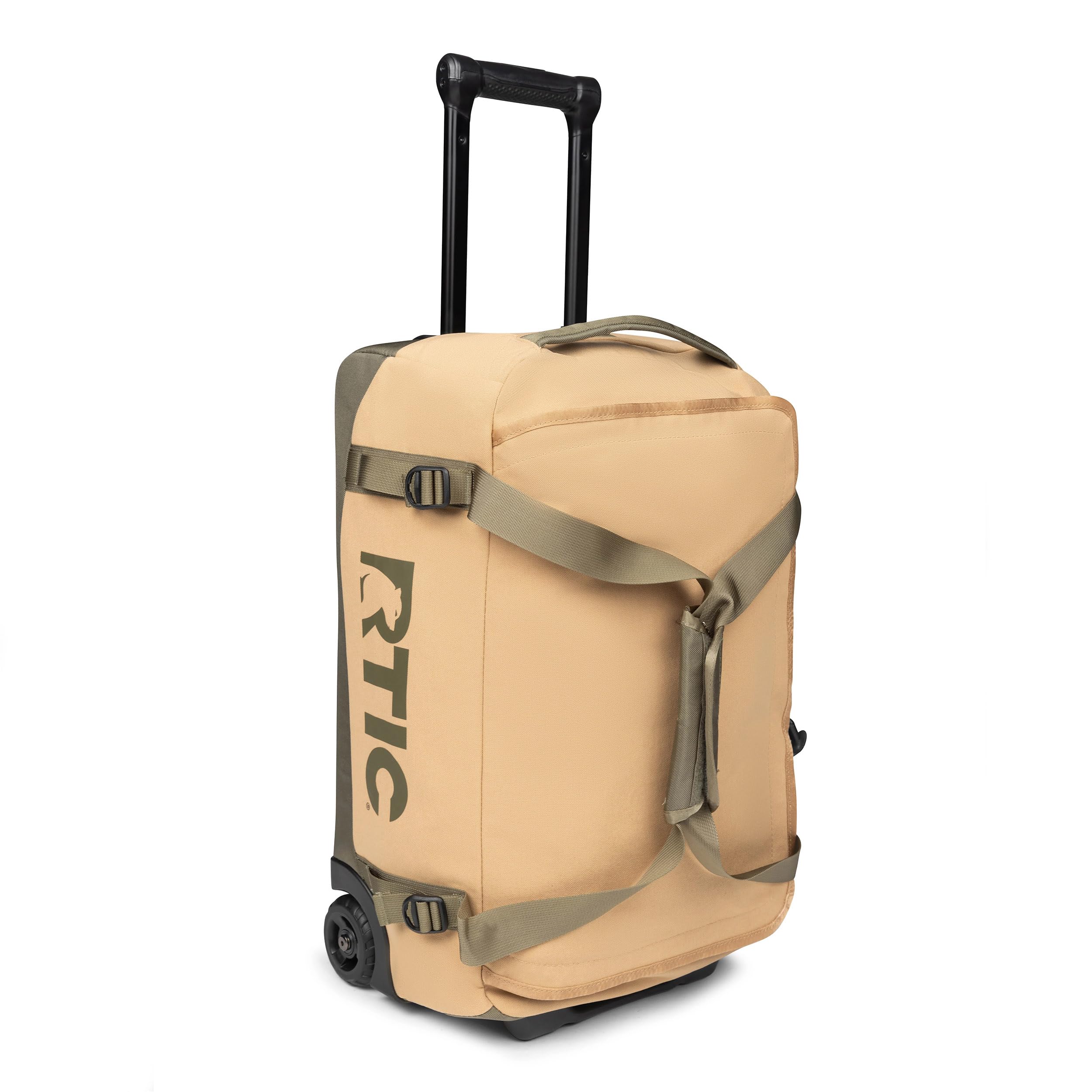 RTIC Road Trip Rolling Duffle Bag with Wheels for Men and Women, Traveling Tote for Camp, Travel, Gym, Weekender, Camping, Overnight Carry On, Sports, Spacious, Water Resistant, Medium, Trailblazer