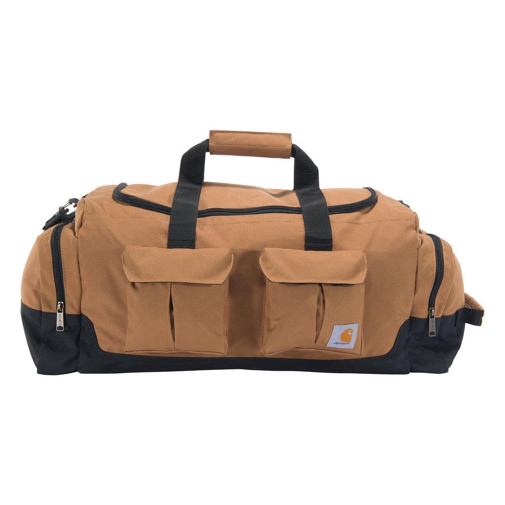 Carhartt 40L Utility Duffel, Heavy-Duty Bag for Jobsite, Gym, & Travel, Carhartt Brown, 40L