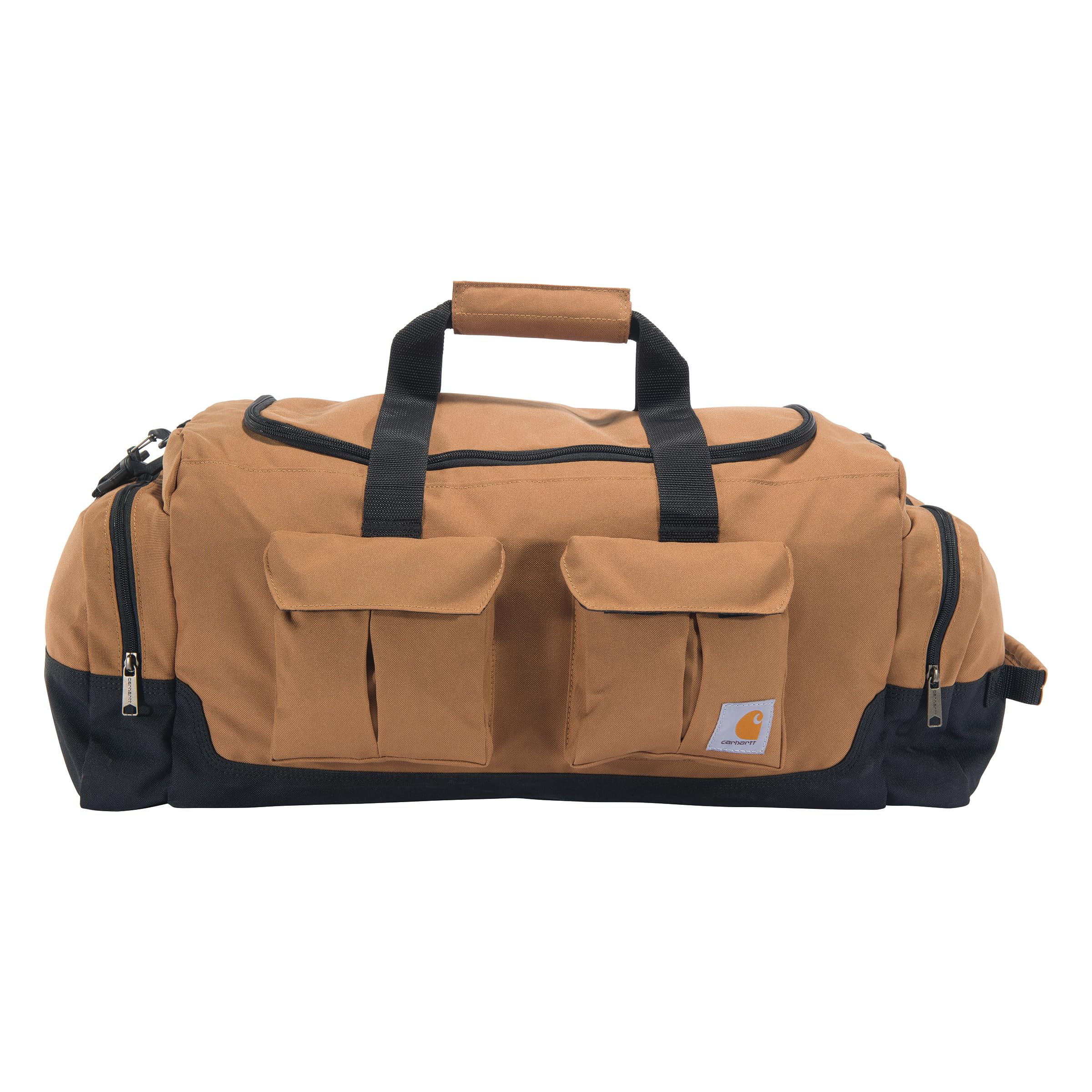 Carhartt 40L Utility Duffel, Heavy-Duty Bag for Jobsite, Gym, & Travel, Carhartt Brown, 40L