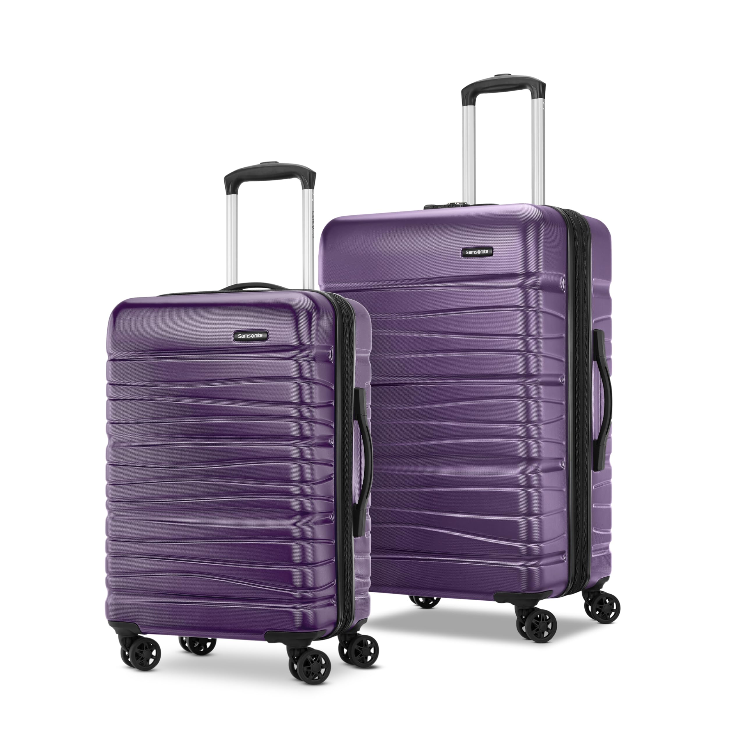 Samsonite Evolve SE Hardside Expandable with Double Spinner Wheels, 2PC SET (CO/M), Purple