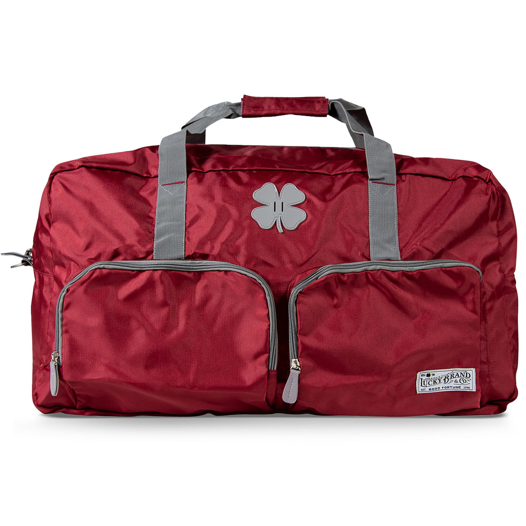Lucky Travel Duffel Bags 65L, Gym Bag, Travel Bag & Large Duffle Bag for Men, Foldable Overnight Weekender Bags for Women & Men with Adjustable Shoulder Strap, Winery