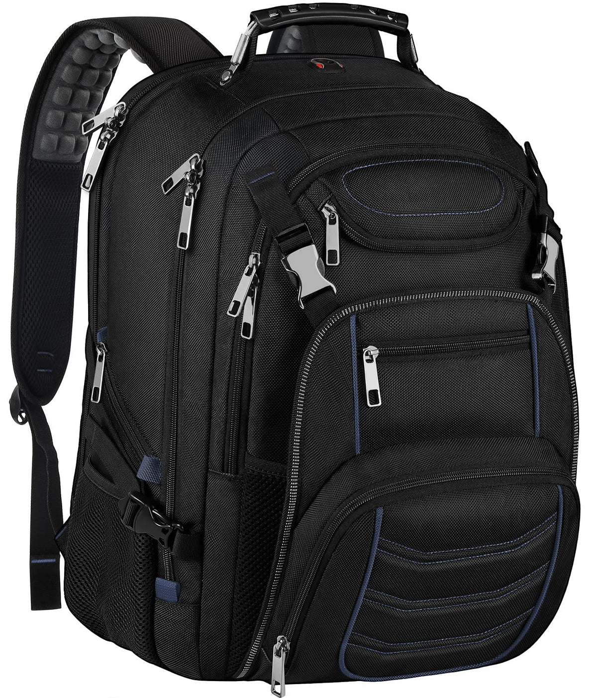 18.4 Inch Laptop Backpack,Extra Large Travel Backpack with USB Charger Port for Men Women,60L Big Capacity Heavy Duty Computer Bag TSA Friendly RFID Anti Theft Pocket Backbag,21.2*15.5*11.5 inch Blue