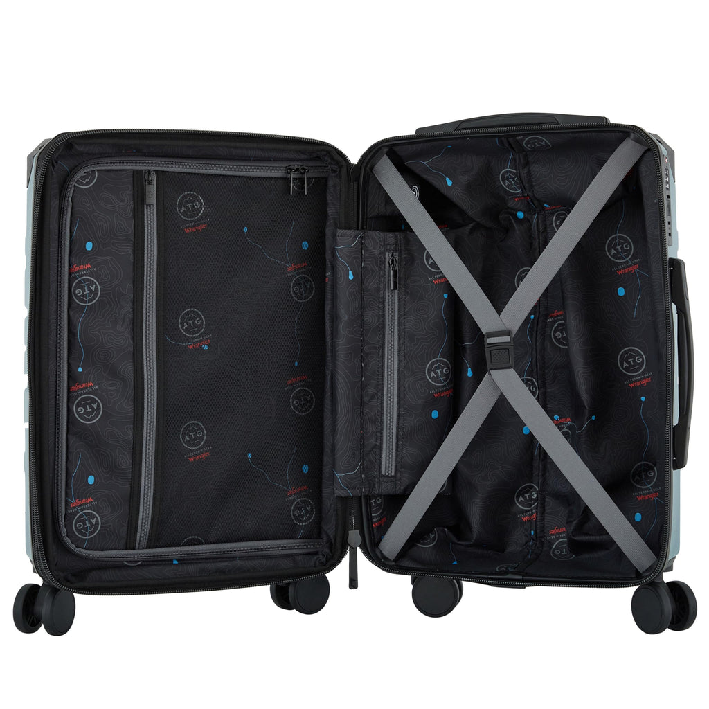 Wrangler ATG Alpine 22" Expandable Rolling Hardside Carry-On Luggage, Hydro