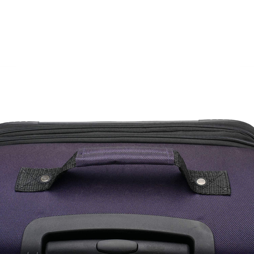 U.S. Traveler Aviron Bay Expandable Softside Luggage With Spinner Wheels, Purple, Carry-on 23-Inch