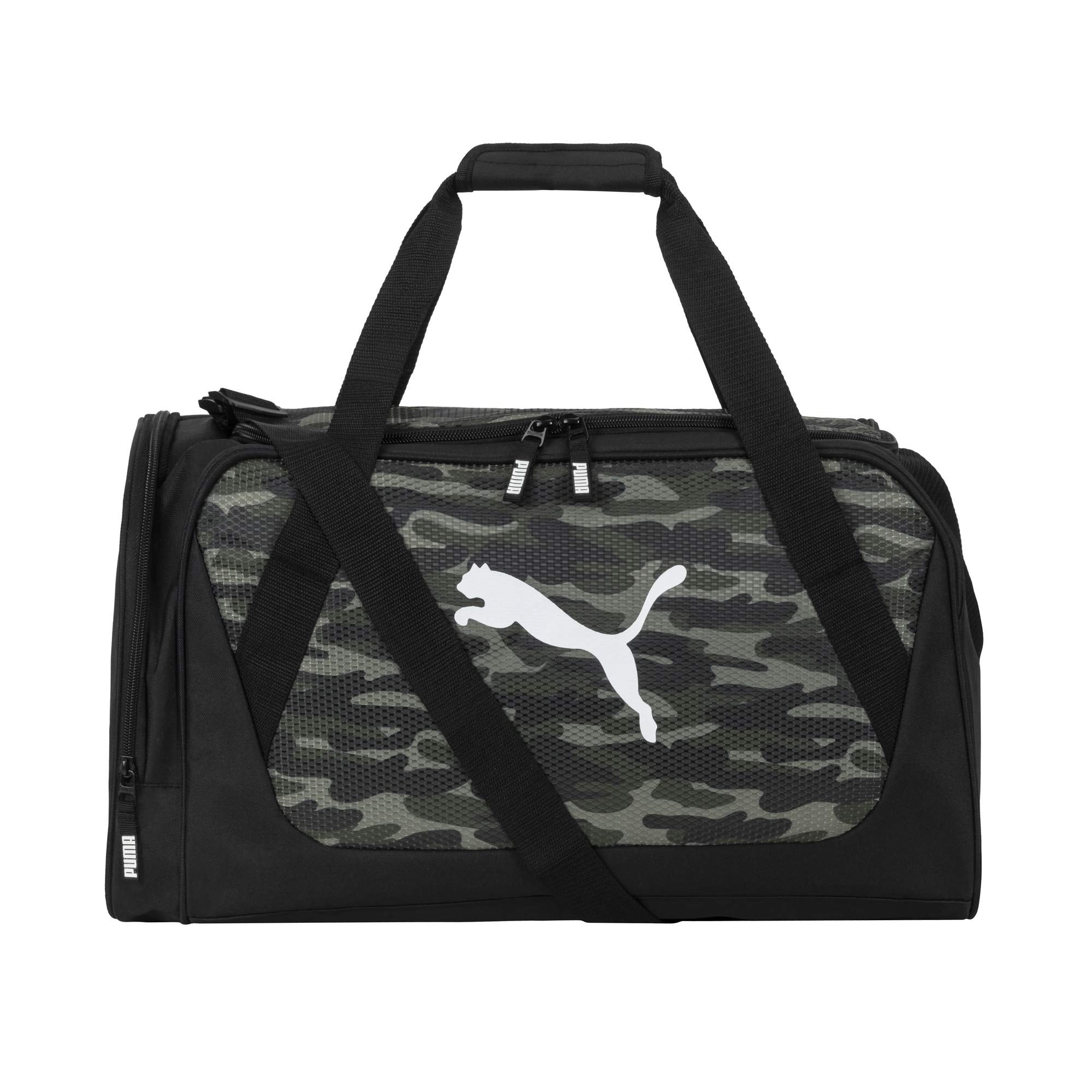 PUMA unisex adult Evercat Form Factor Duffel Bags, Green Camo, One-Size US