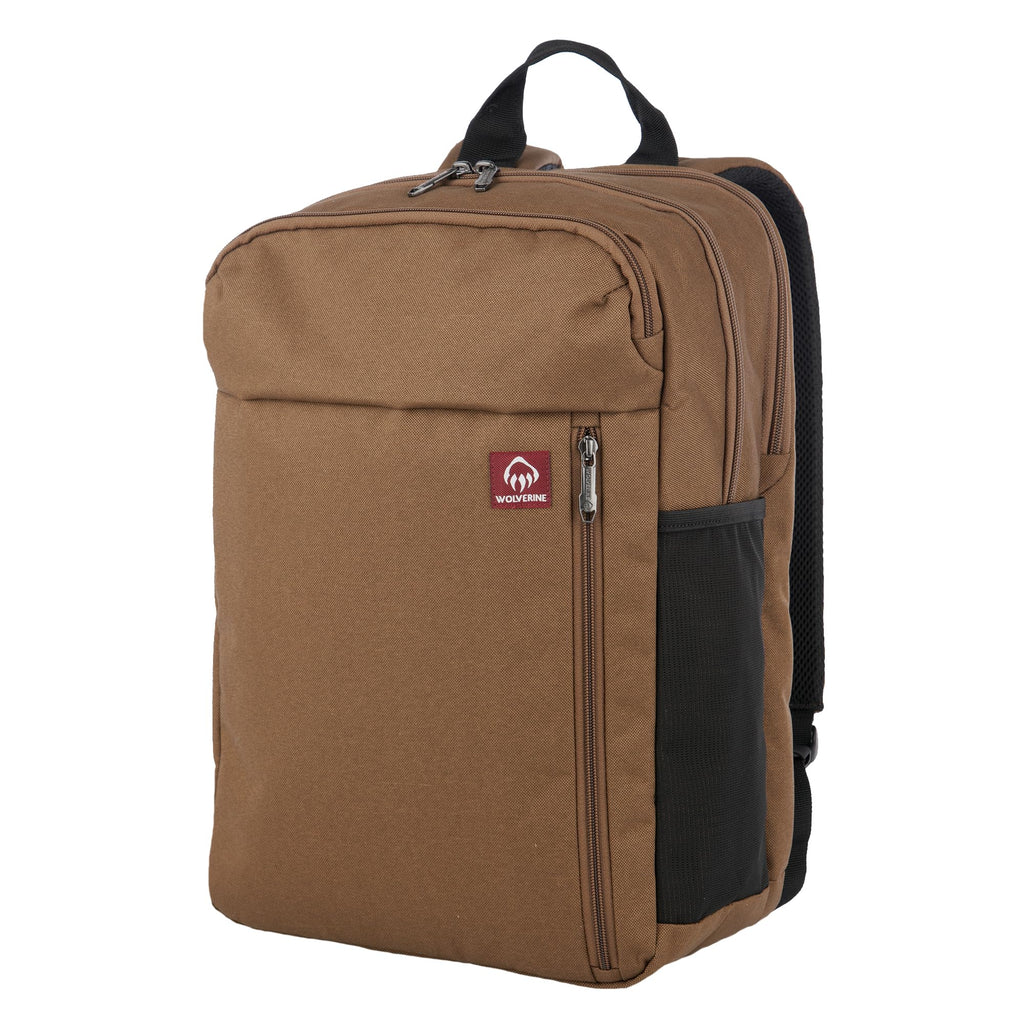 WOLVERINE Lightweight | Water Resistant | Rugged | Laptop Backpack for Travel or Work, Transit-Chestnut, 30L