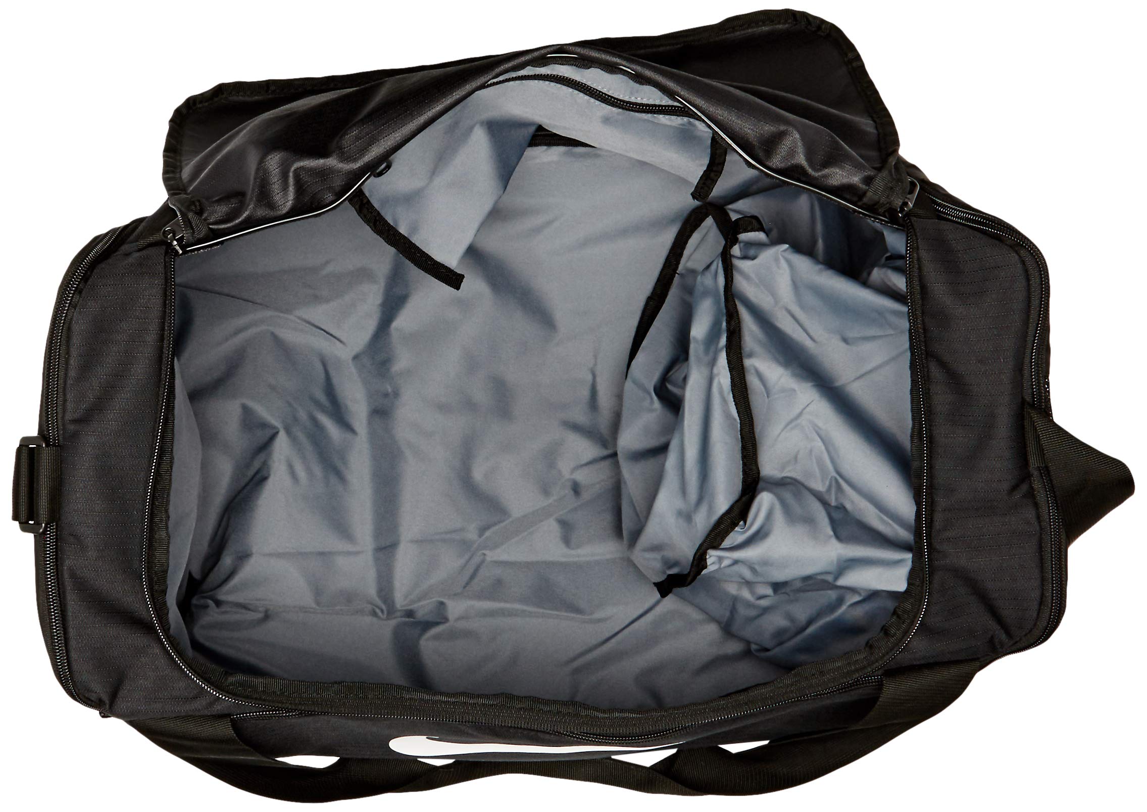 NIKE Brasilia Small Duffel - 9.0, Black/Black/White, Misc