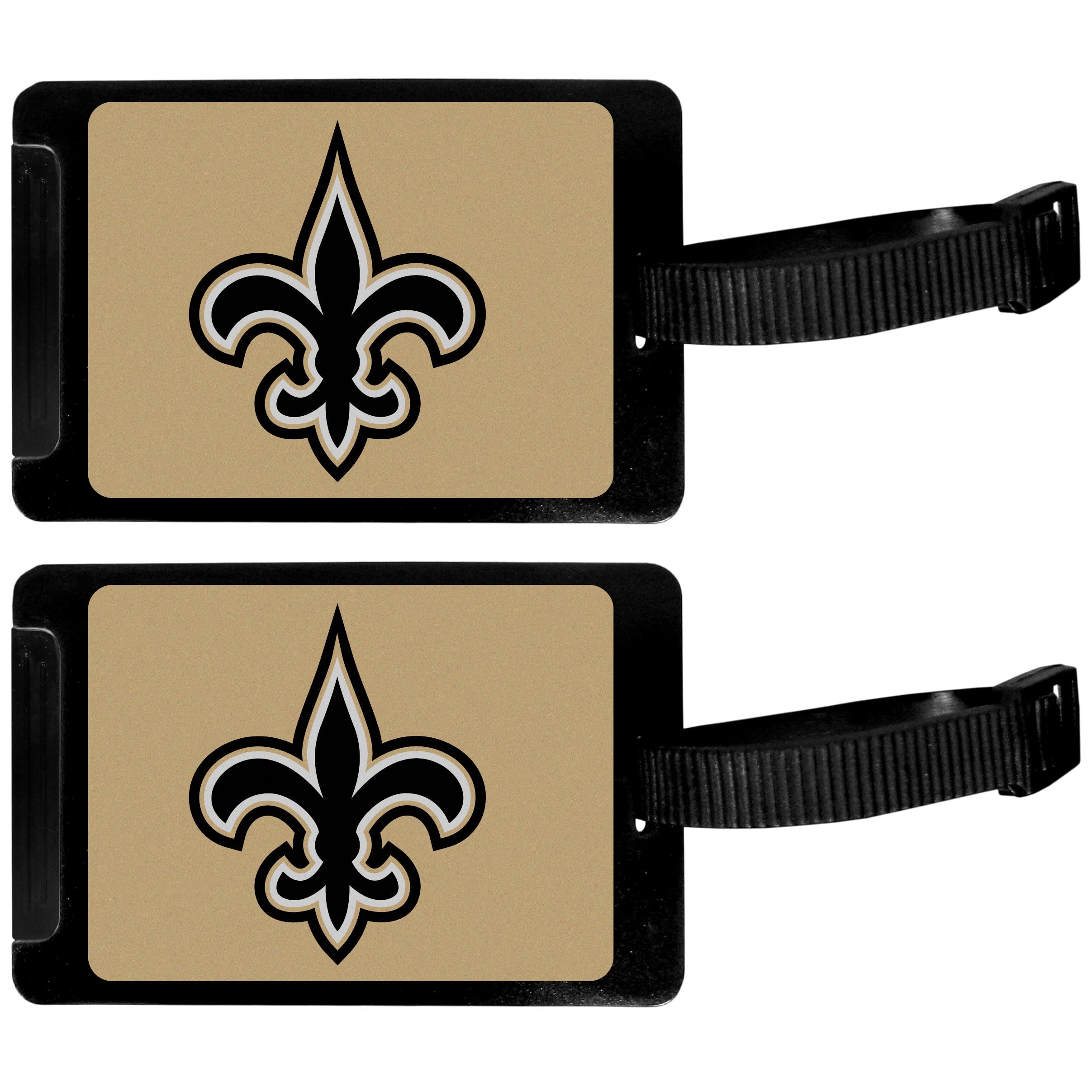Siskiyou NFL New Orleans Saints Luggage Tag, 2 pk, Black
