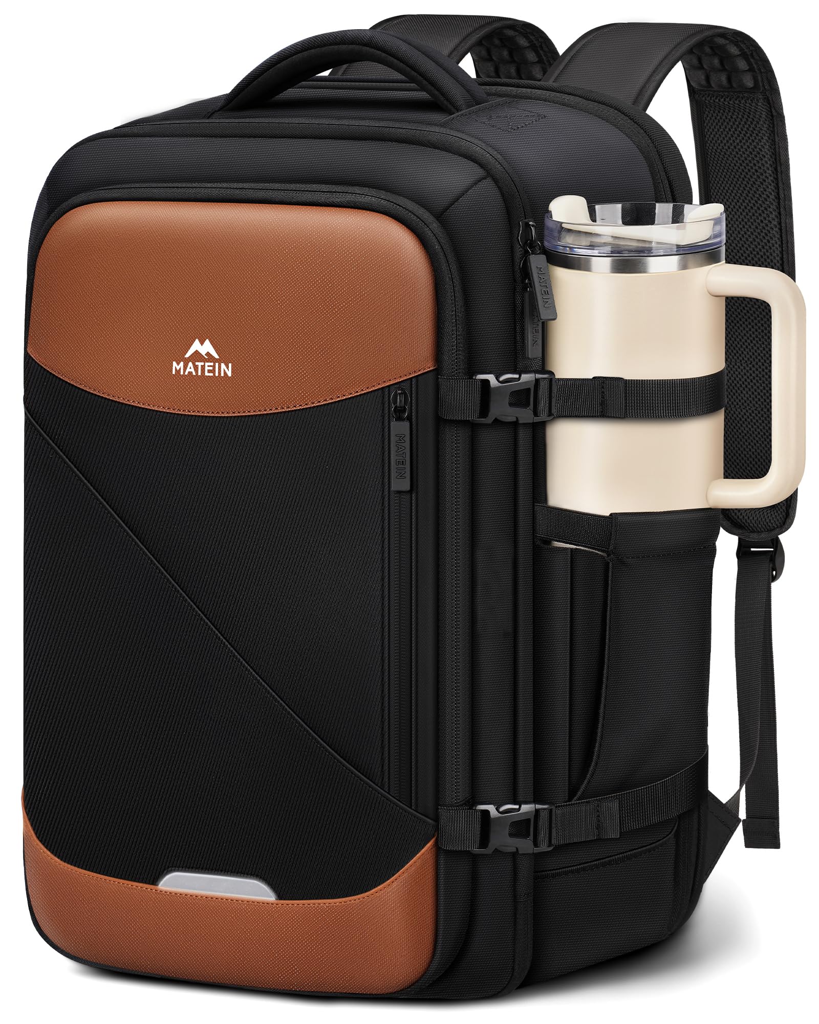 MATEIN Personal Item Travel Backpack 18x14x8, Airline Approved Spirit Personal Item Bag Fits 17" Laptop, Waterproof TSA Underseat Backpack for Airplanes Luggage with Tracker Pocket