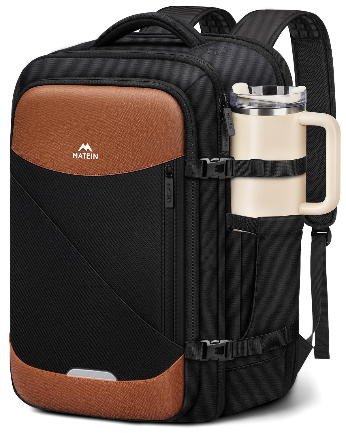 MATEIN Personal Item Travel Backpack 18x14x8, Airline Approved Spirit Personal Item Bag Fits 17" Laptop, Waterproof TSA Underseat Backpack for Airplanes Luggage with Tracker Pocket