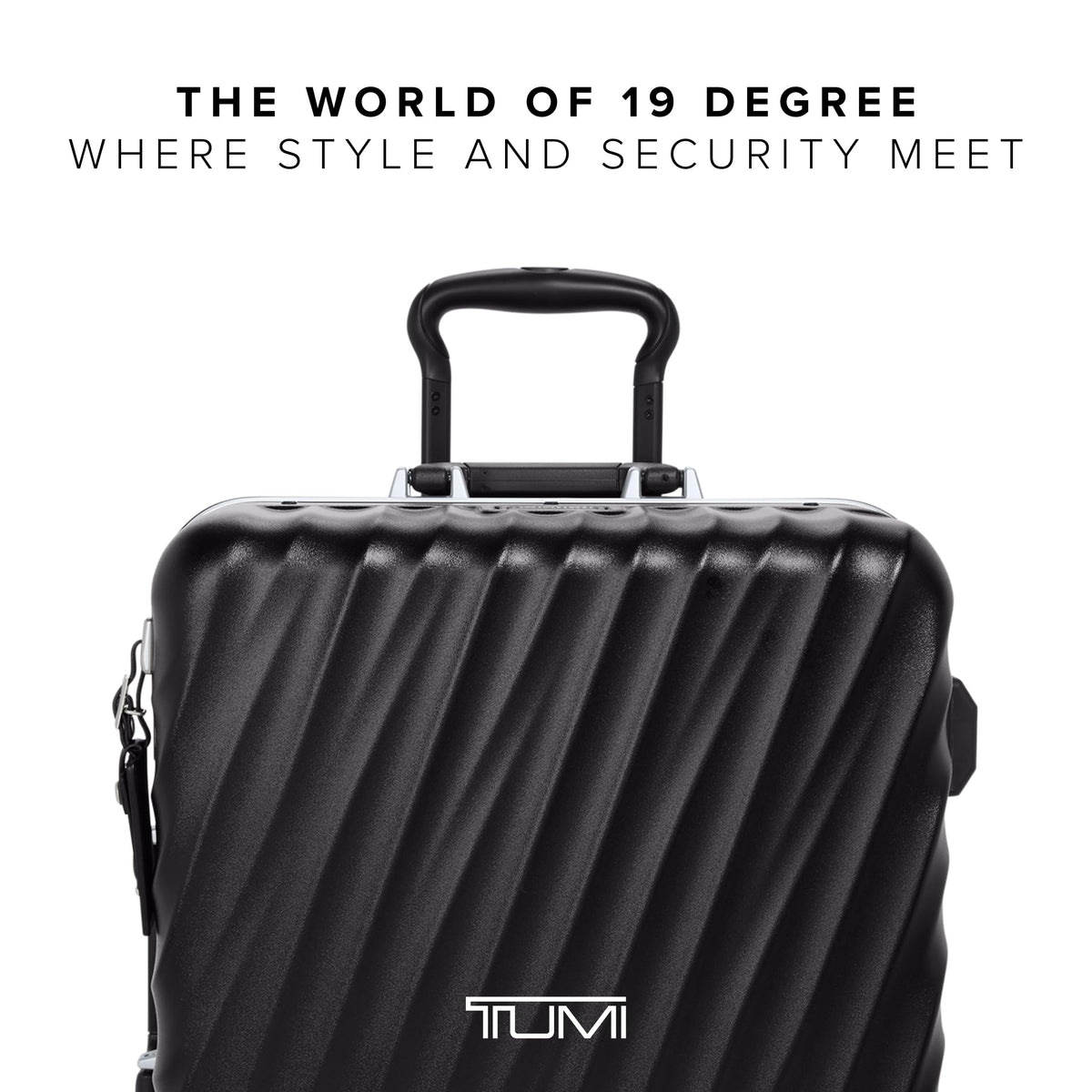 TUMI 19 Degree Frame Continental 4 Wheel Carry-On - Lightweight Suitcase - Hard Shell Luggage - 21.8" X 15.8" X 9.0" - Black Textured
