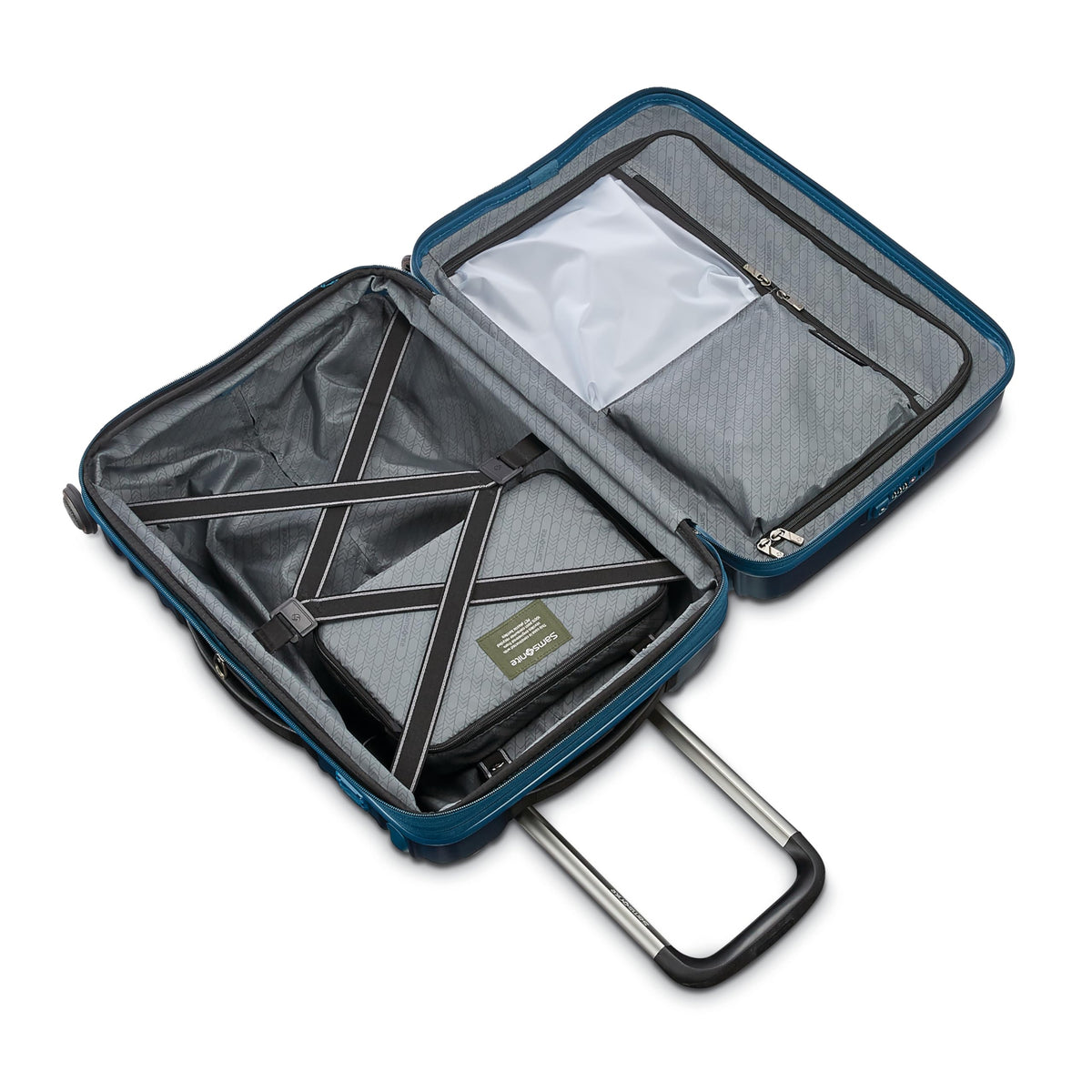 Samsonite Stryde 2 Hardside Expandable Luggage with Double Spinner Wheels, Carry On Glider, Deep Teal