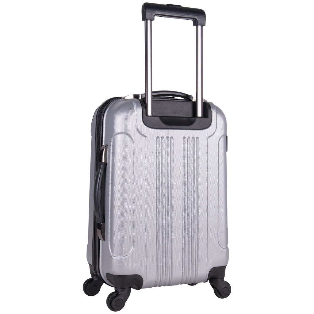Kenneth Cole Reaction Out Of Bounds 20-Inch Carry-On Lightweight Durable Hardshell Luggage Silver