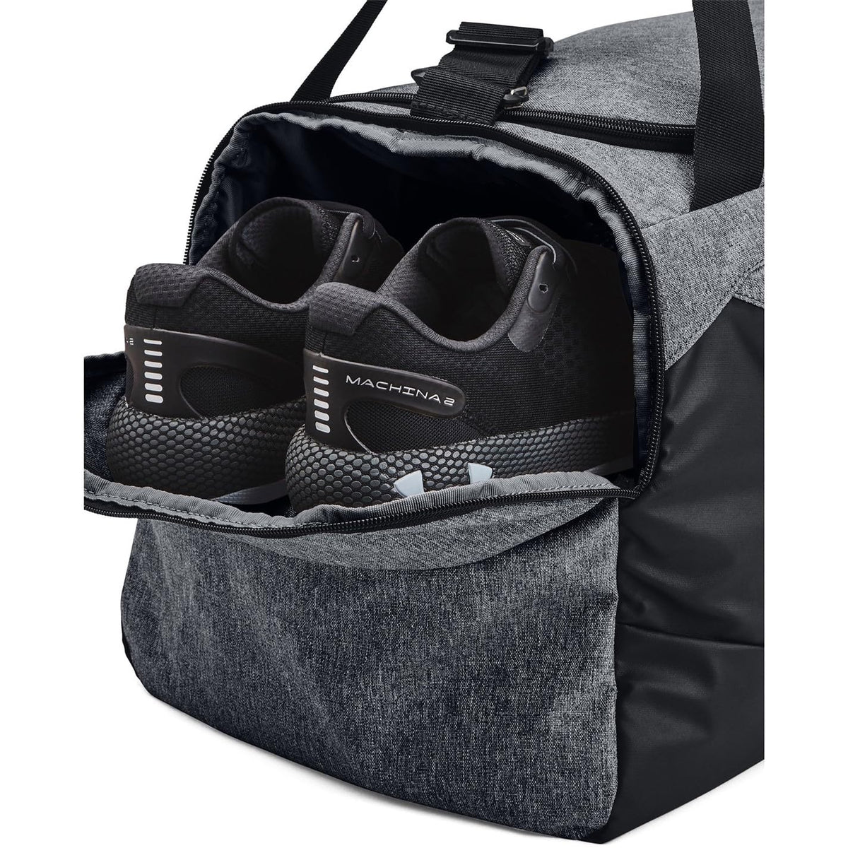 Under Armour Unisex-Adult Undeniable 5.0 Duffle, Pitch Gray Medium Heather (012)/Black, Medium