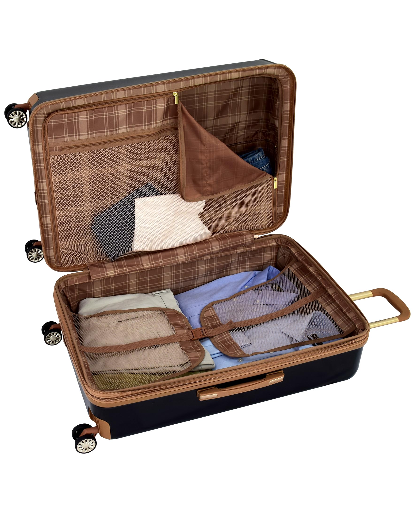 London Fog Regent Black 29" Expandable Spinner