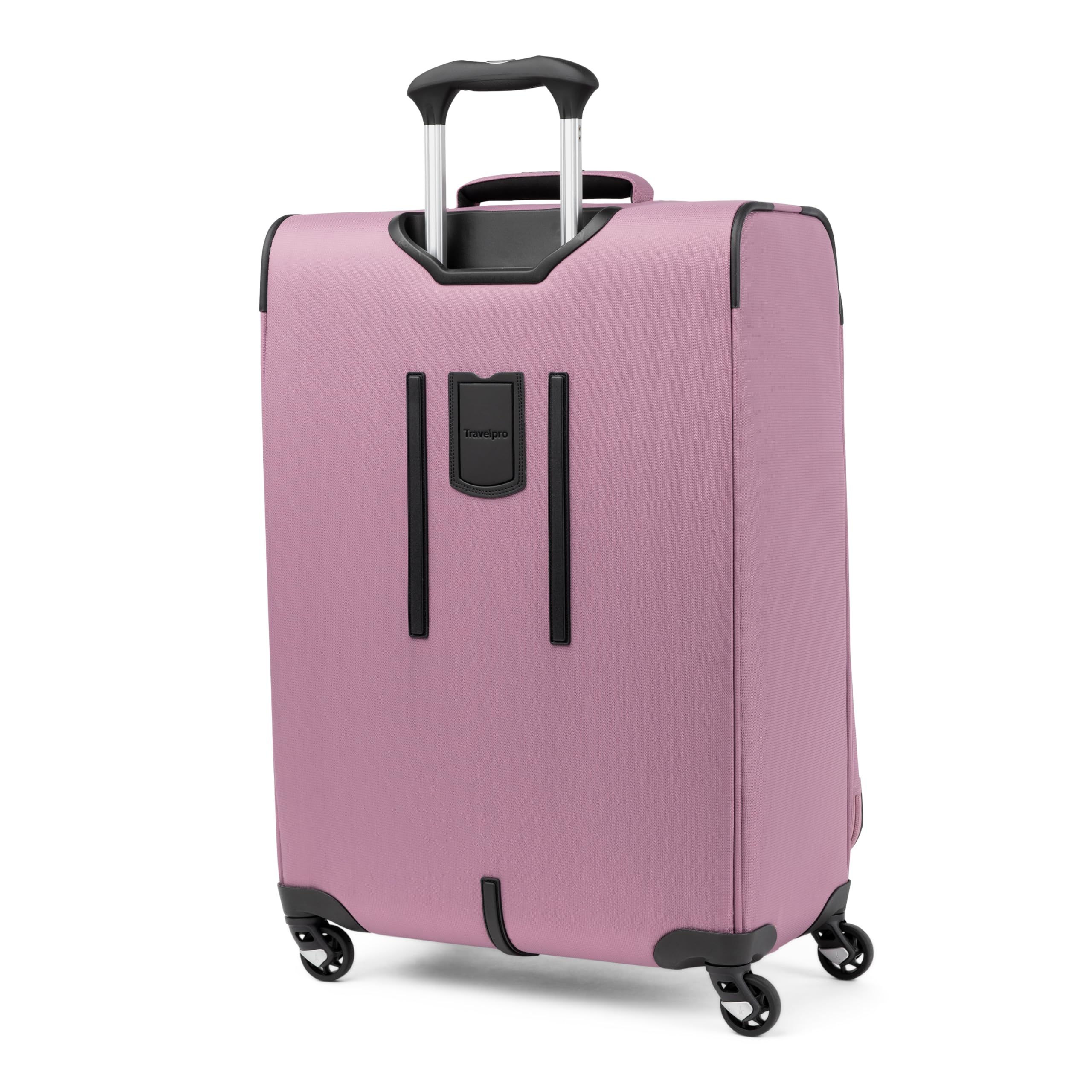 Travelpro Maxlite 5 Softside Expandable Luggage with 4 Spinner Wheels, Lightweight Suitcase, Men and Women, Orchid Pink Purple, Checked-Medium 25-Inch
