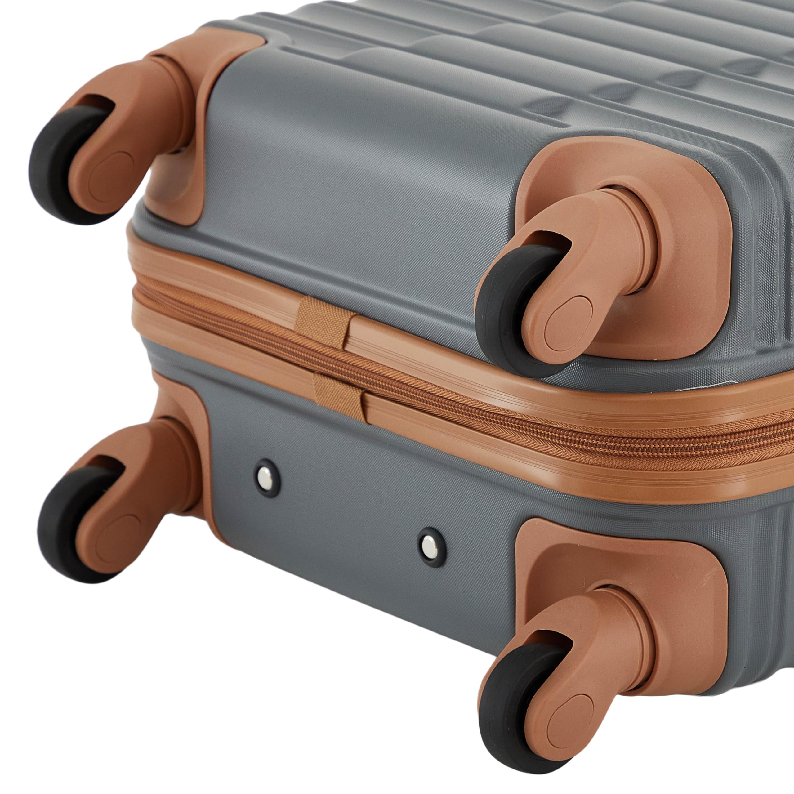 Wrangler 22" Outrider Hardside Carry-On Luggage, Lava Smoke