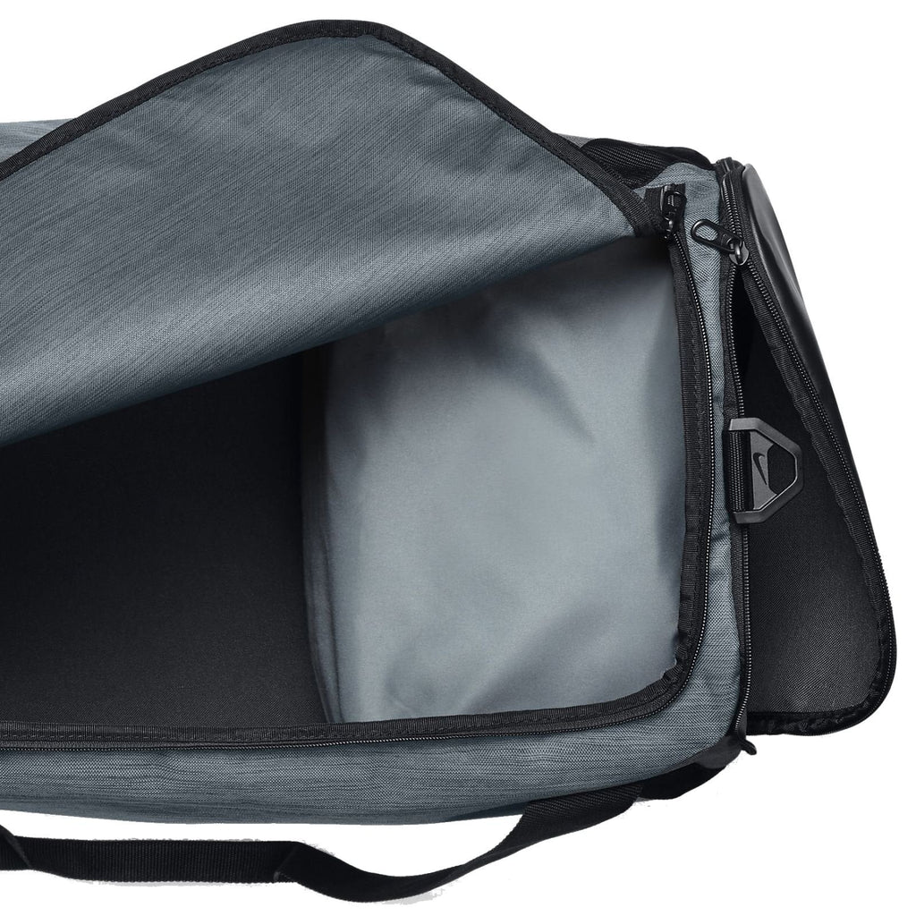 NIKE Brasilia Training Duffel Bag, Flint Grey/Black/White, Large