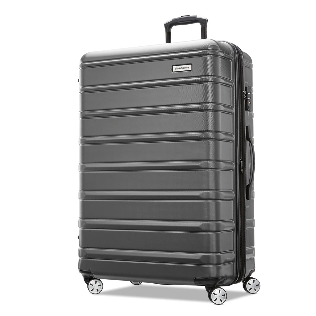 Samsonite Omni 2 Hardside Expandable Luggage with Spinner Wheels, LARGE SPINNER, SOLID CHARCOAL