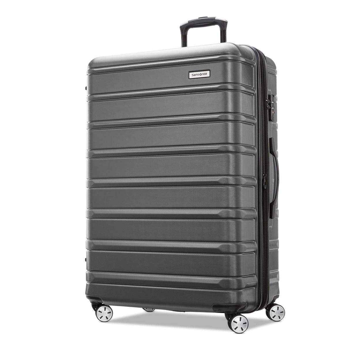 Samsonite Omni 2 Hardside Expandable Luggage with Spinner Wheels, LARGE SPINNER, SOLID CHARCOAL