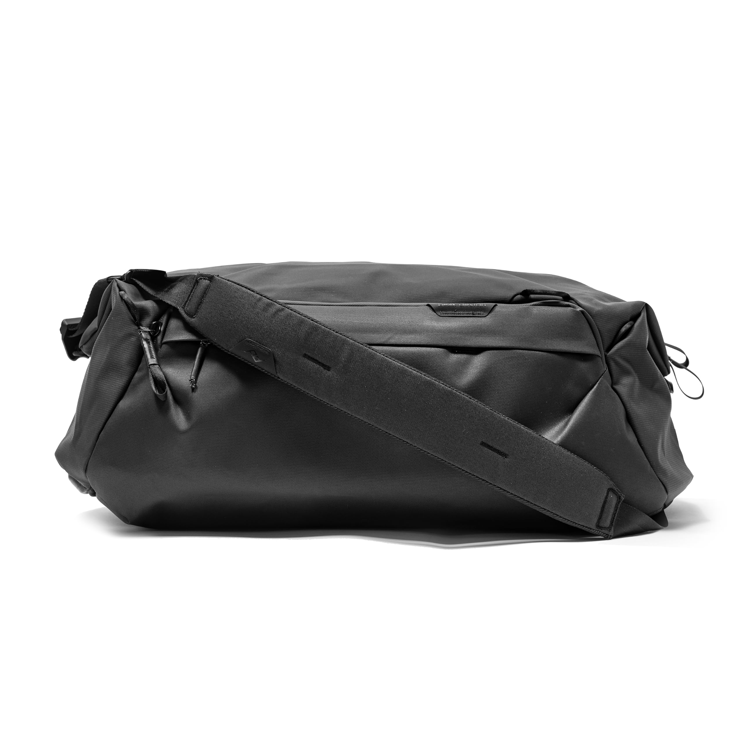 Peak Design Travel Duffel 35L, Black, Extra-Wide Single Zip Access, Weatherproof Shell, 4 External Pockets, Fits Packing Cubes & Camera Cubes, Ideal for Weekend Trips, Versatile Duffel Bag for Travel