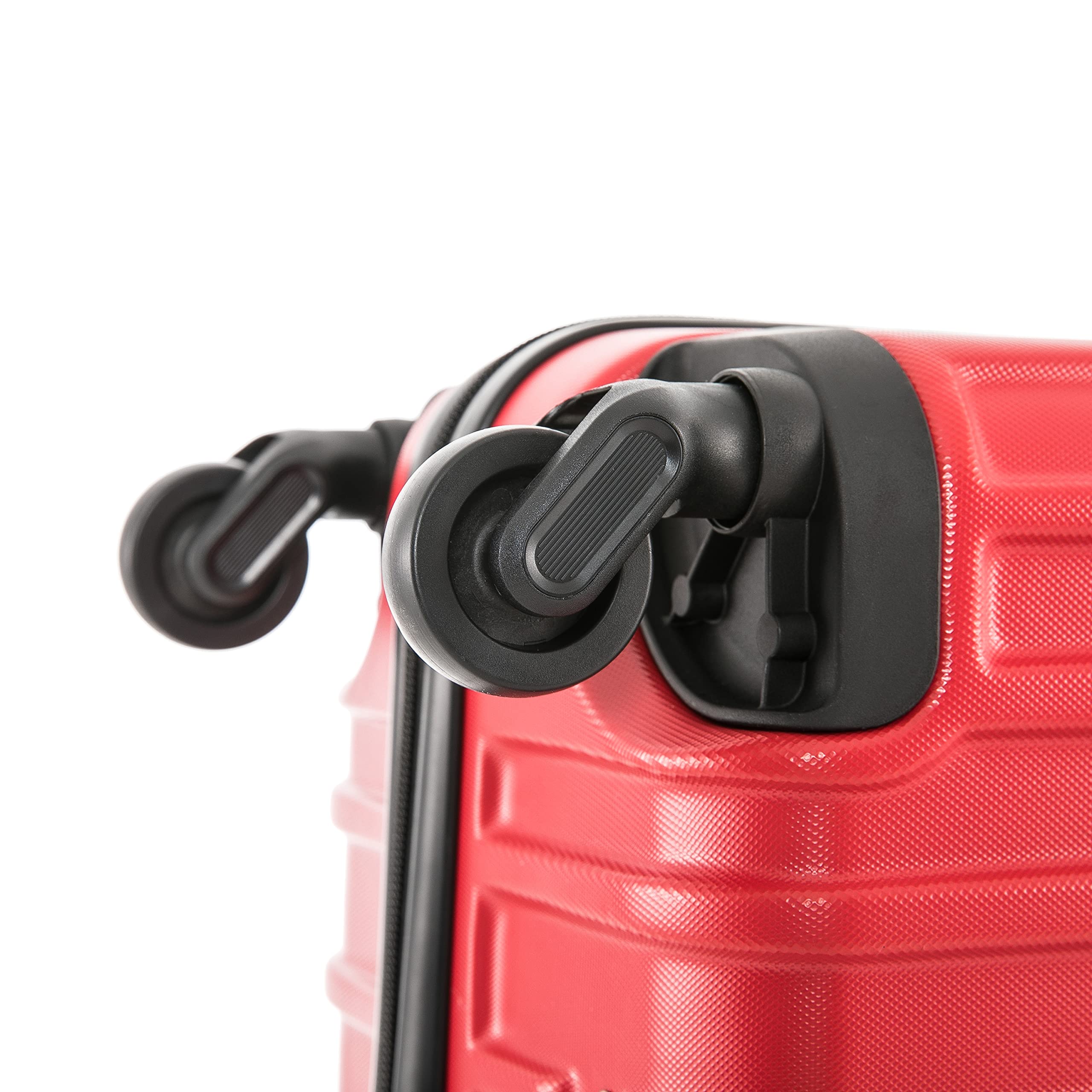 InUSA VASTY Luggage with Spinner Wheels | Durable Lightweight Hardside Suitcase, Travel Bag with Handle and Trolley, 28-Inch Large Checked Luggage | Red