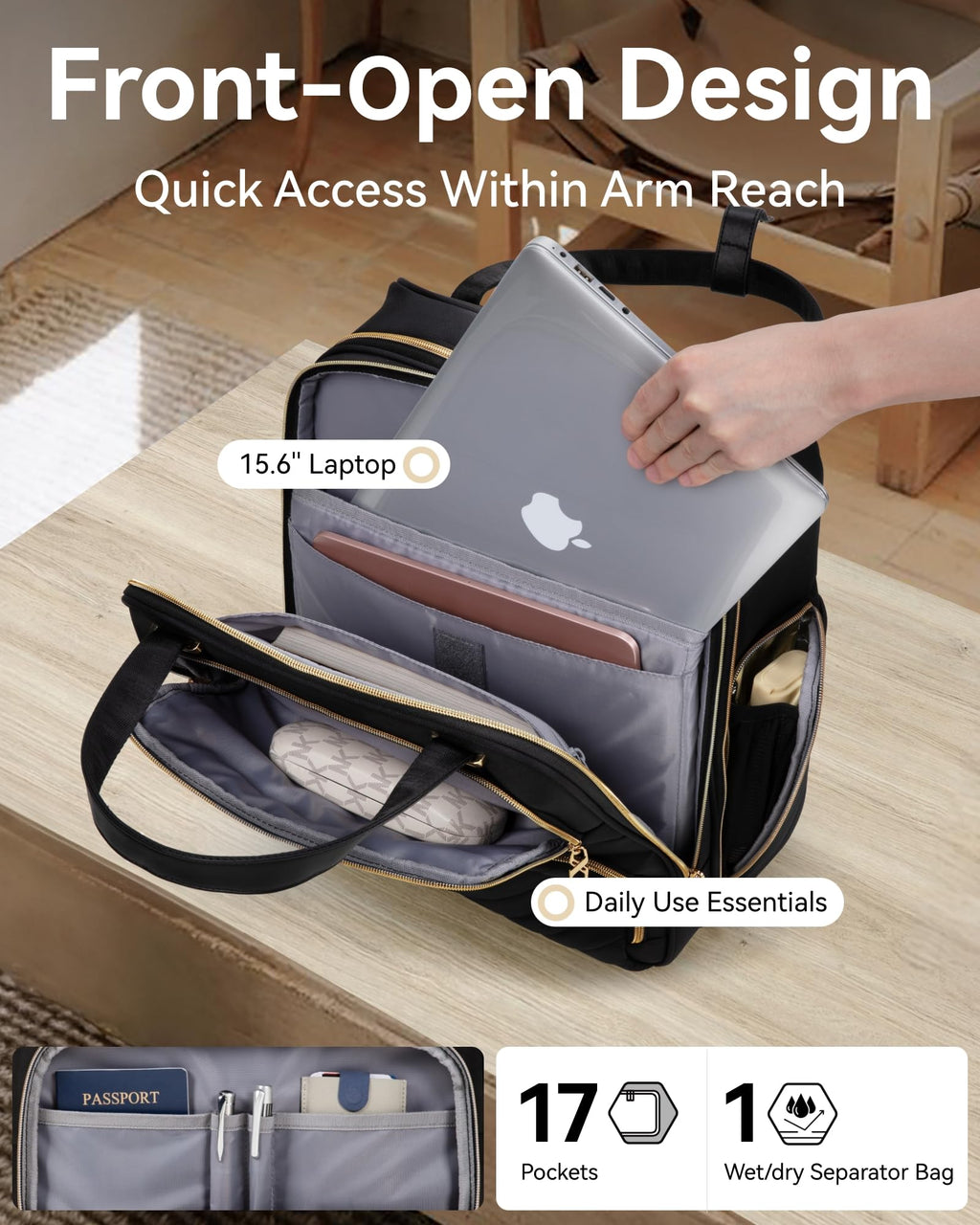 LUGGEX Underseat Carry On Luggage & Luggage Tag for Suitcases
