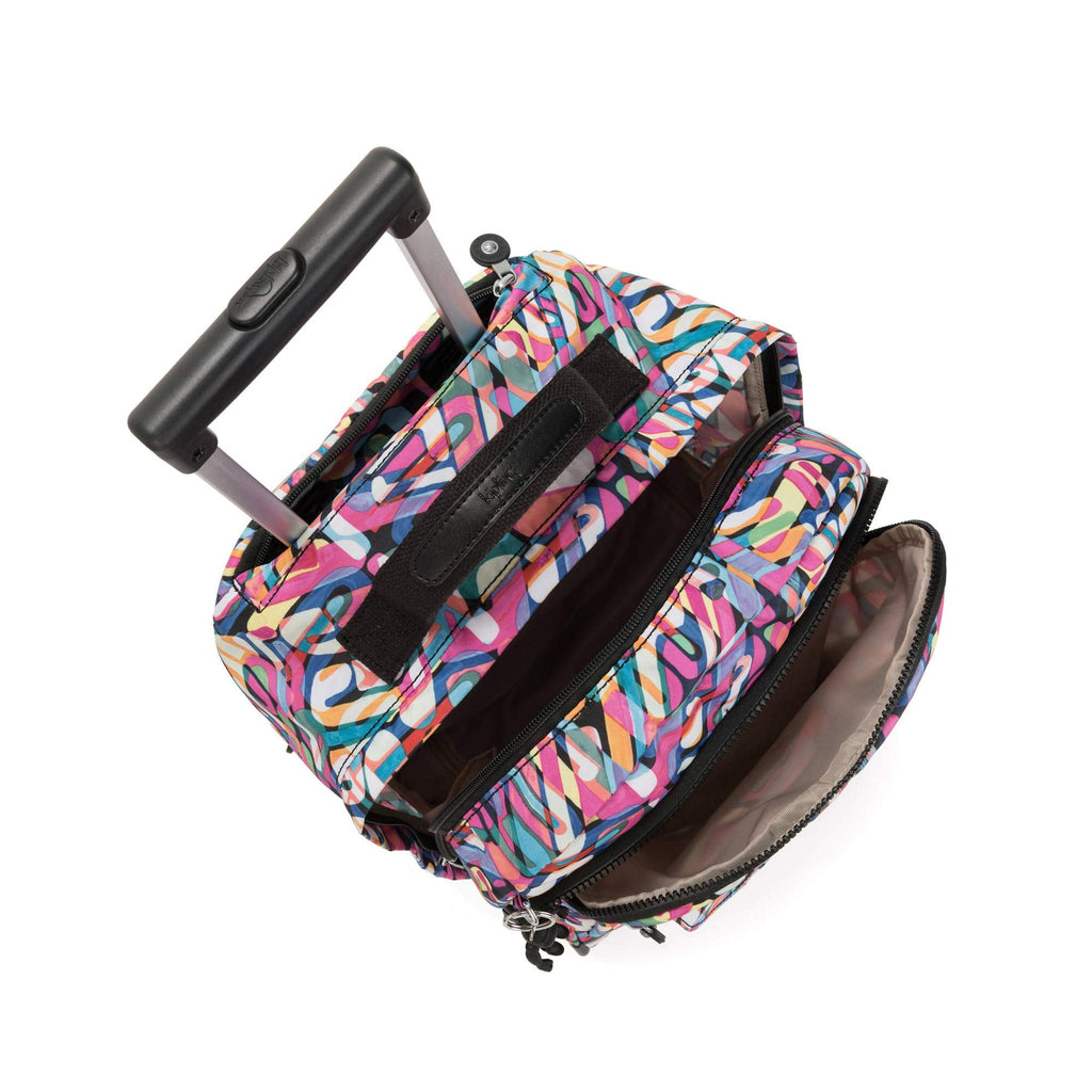 Kipling Sanaa Large Rolling Backpack Wild Melody