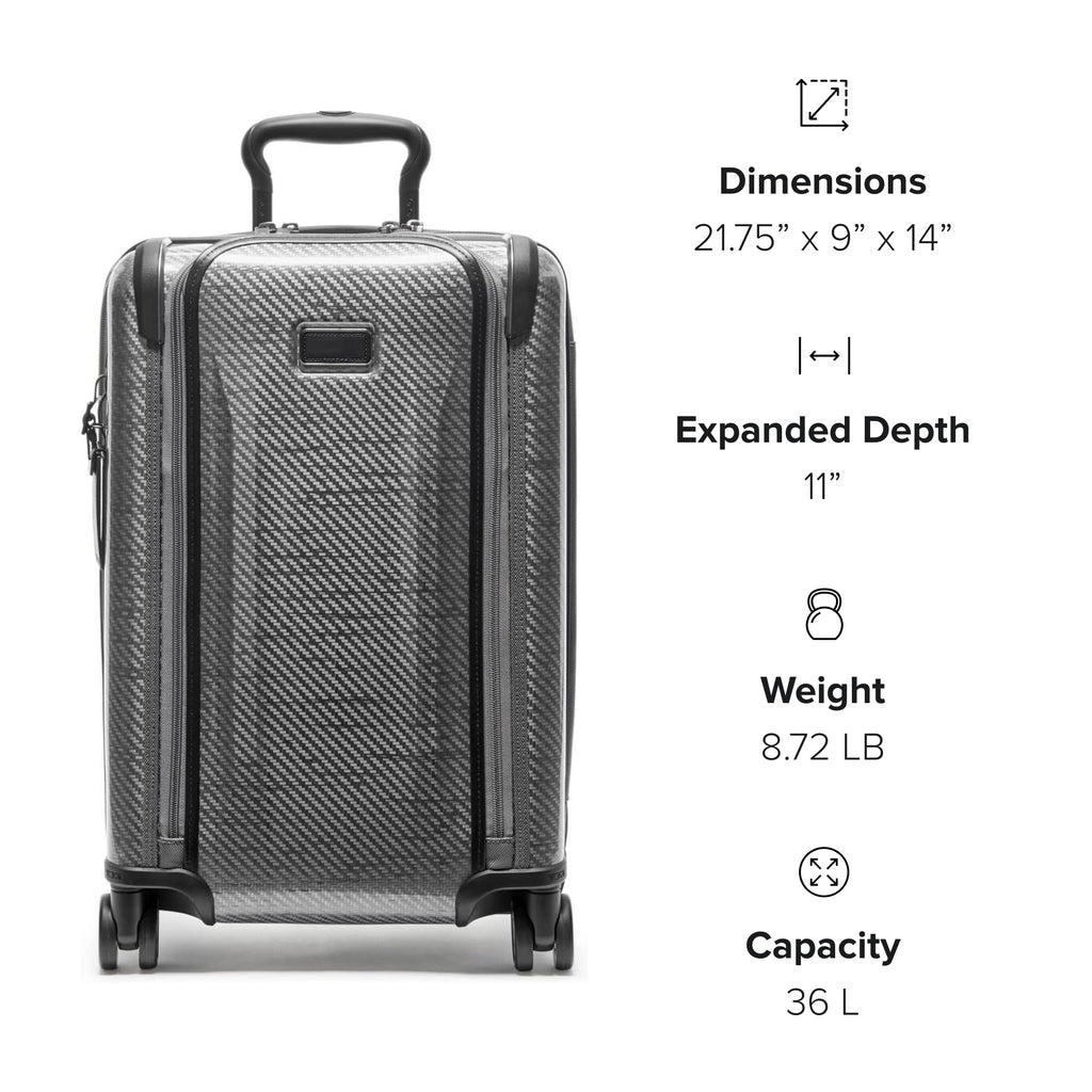 TUMI - Tegra-Lite 4 Wheel Luggage - Highly Durable Suitcase, Flexible Shell, Sleek and Lightweight Men's and Women's Expandable Rolling Bag - International, T-Graphite