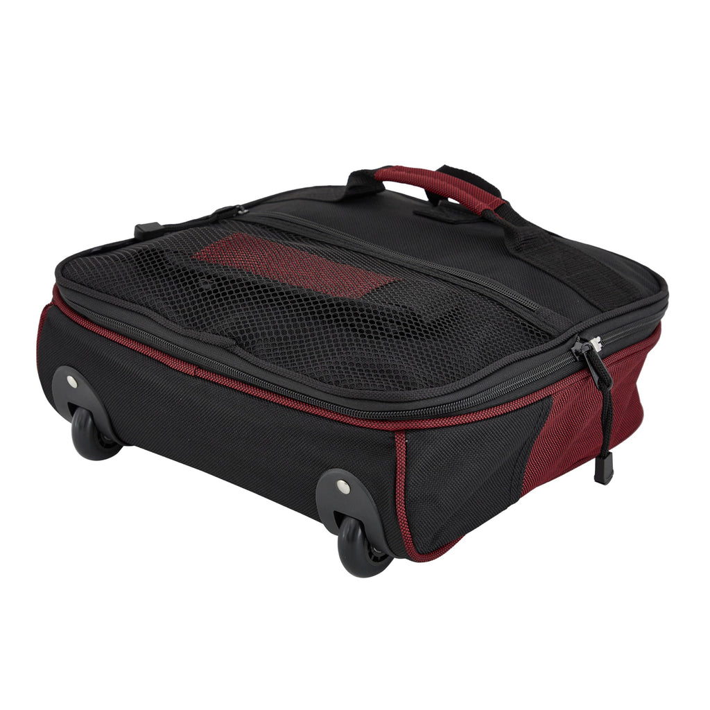 Travelers Club 32" Expandable Rolling Travel Duffel Bag, Red Option