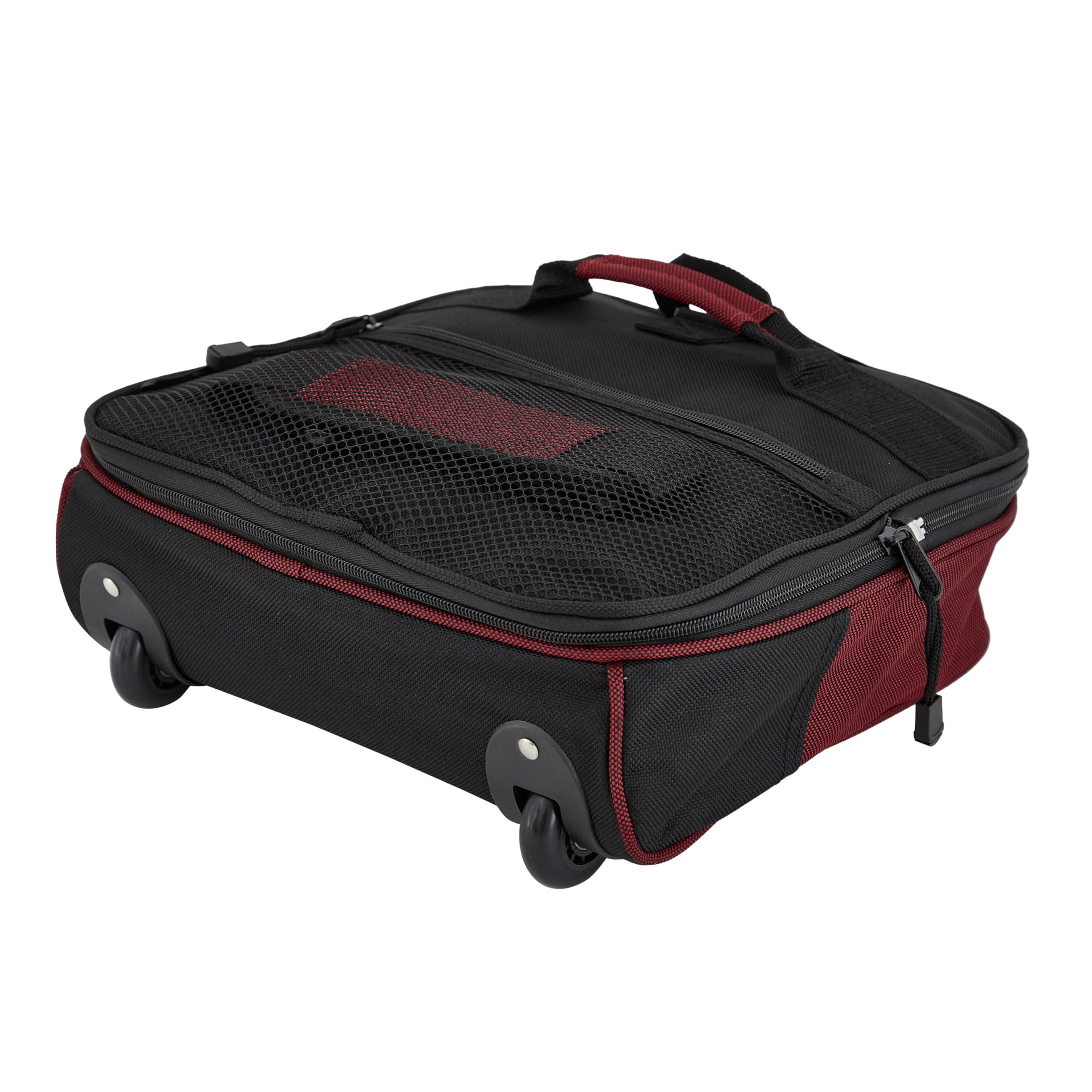Travelers Club 32" Expandable Rolling Travel Duffel Bag, Red Option