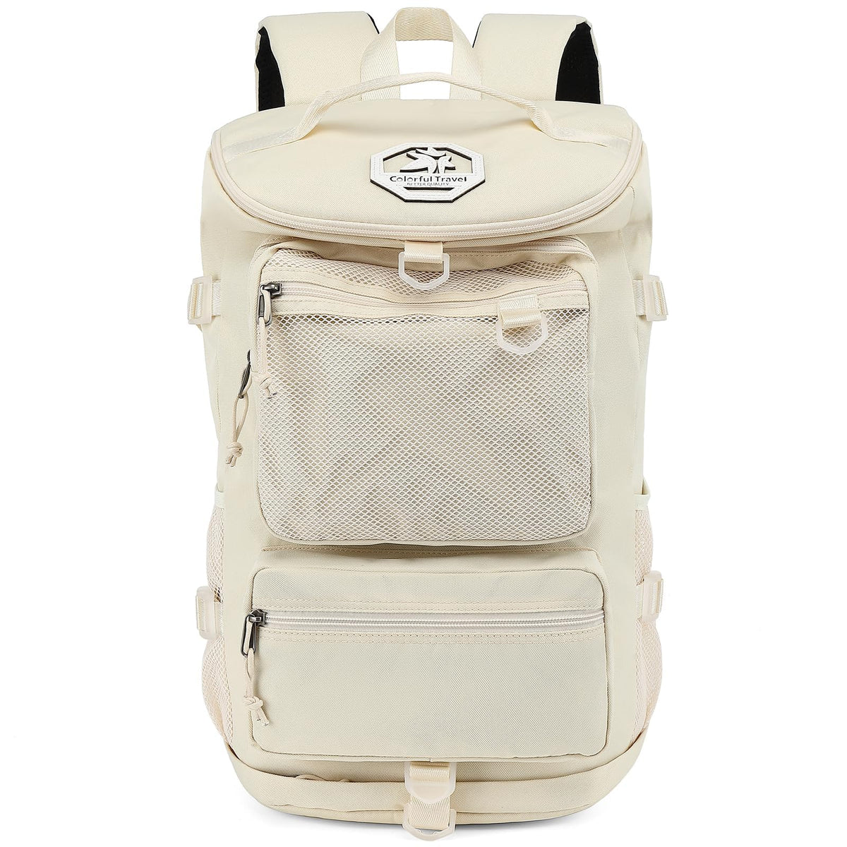 JYColofex gym duffel bag backpack, Solid color wrestling bag,with shoe compartment, 4 kinds of back method waterproof travel sports walking laptop Lightweight(B-Sea salt white)
