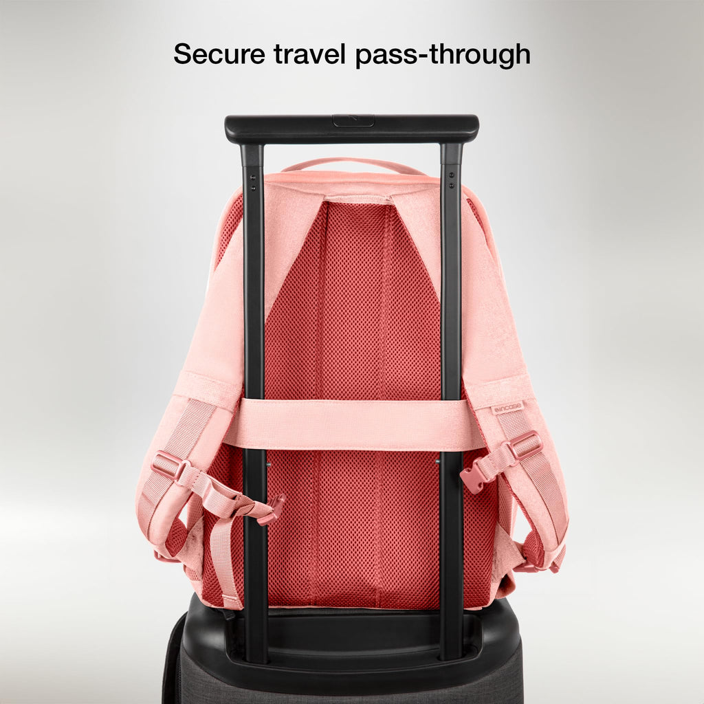 Incase Facet 25L Durable Travel Backpack + Laptop Bag with Computer Sleeve with Quick Release Strap - Carry On Backpack (Aged Pink, 25L)