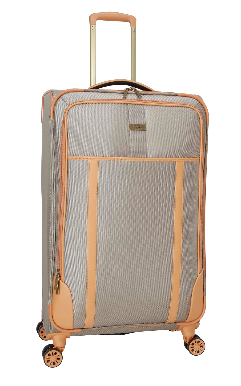 Dockers Seahorse Softside Expandable 8-Wheel Spinner Travel Checked Luggage, 28-Inch, New British Khaki