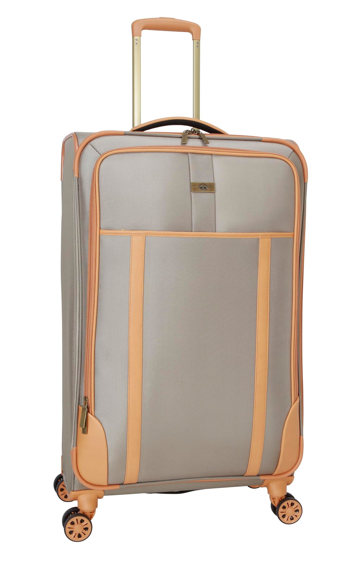 Dockers Seahorse Softside Expandable 8-Wheel Spinner Travel Checked Luggage, 28-Inch, New British Khaki
